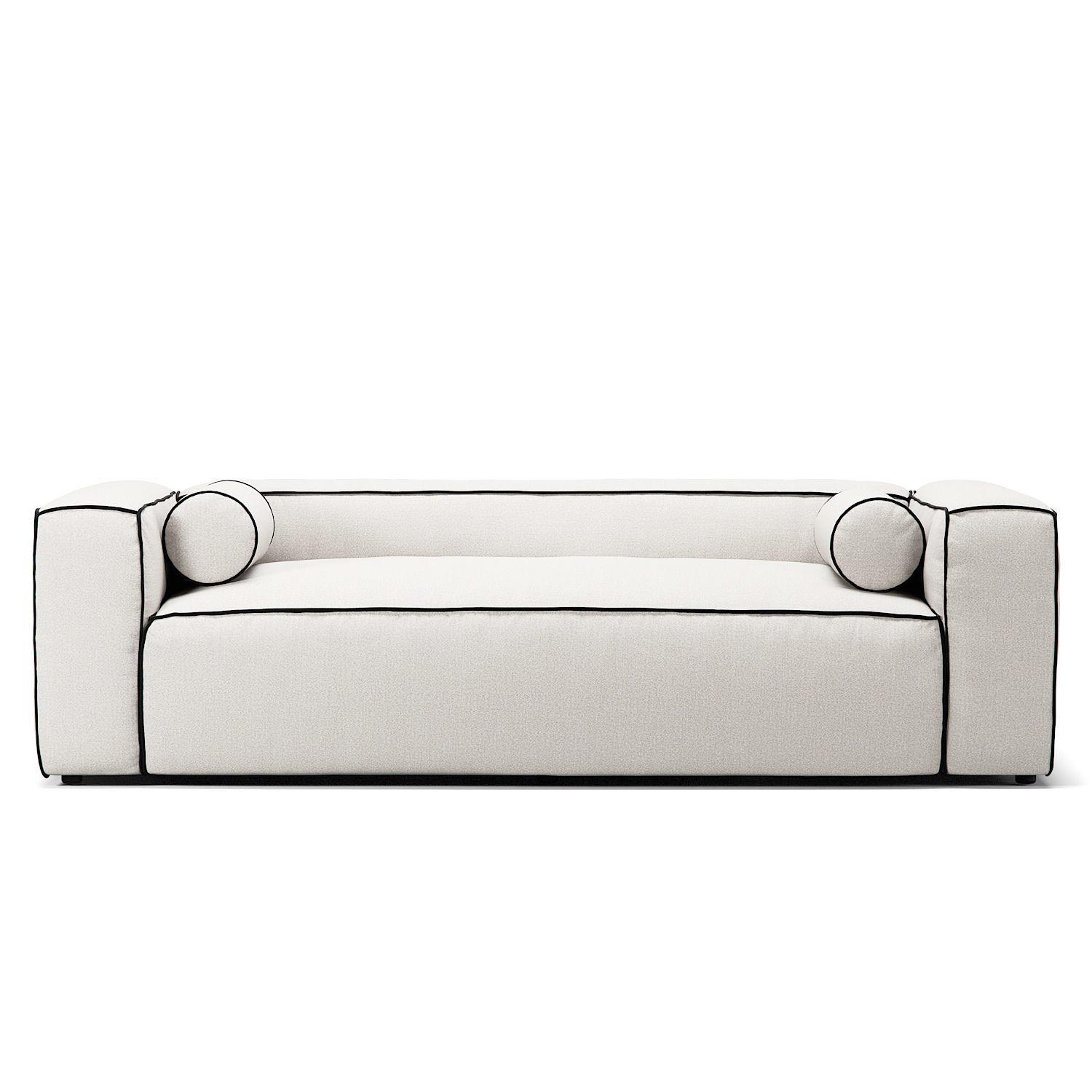 Decotique Grand Hue 2-Personers Sofa Steam/Hvid/Grafitgrå