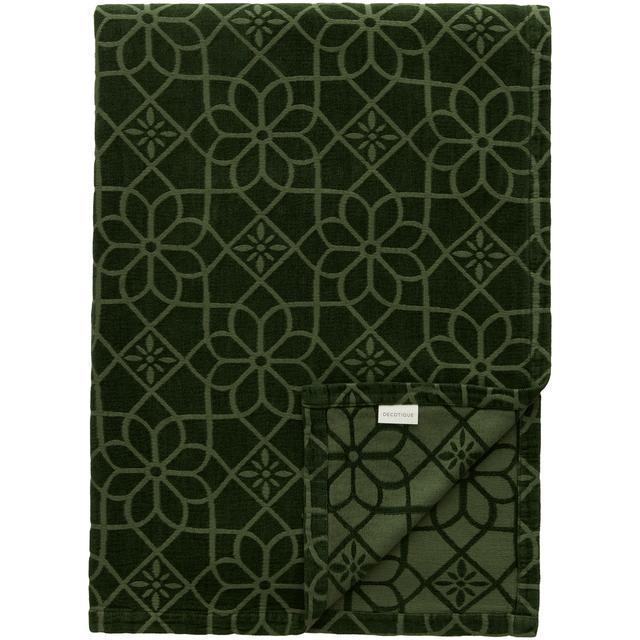Decotique Juliette Bedsprei 260x260 Donker Groen