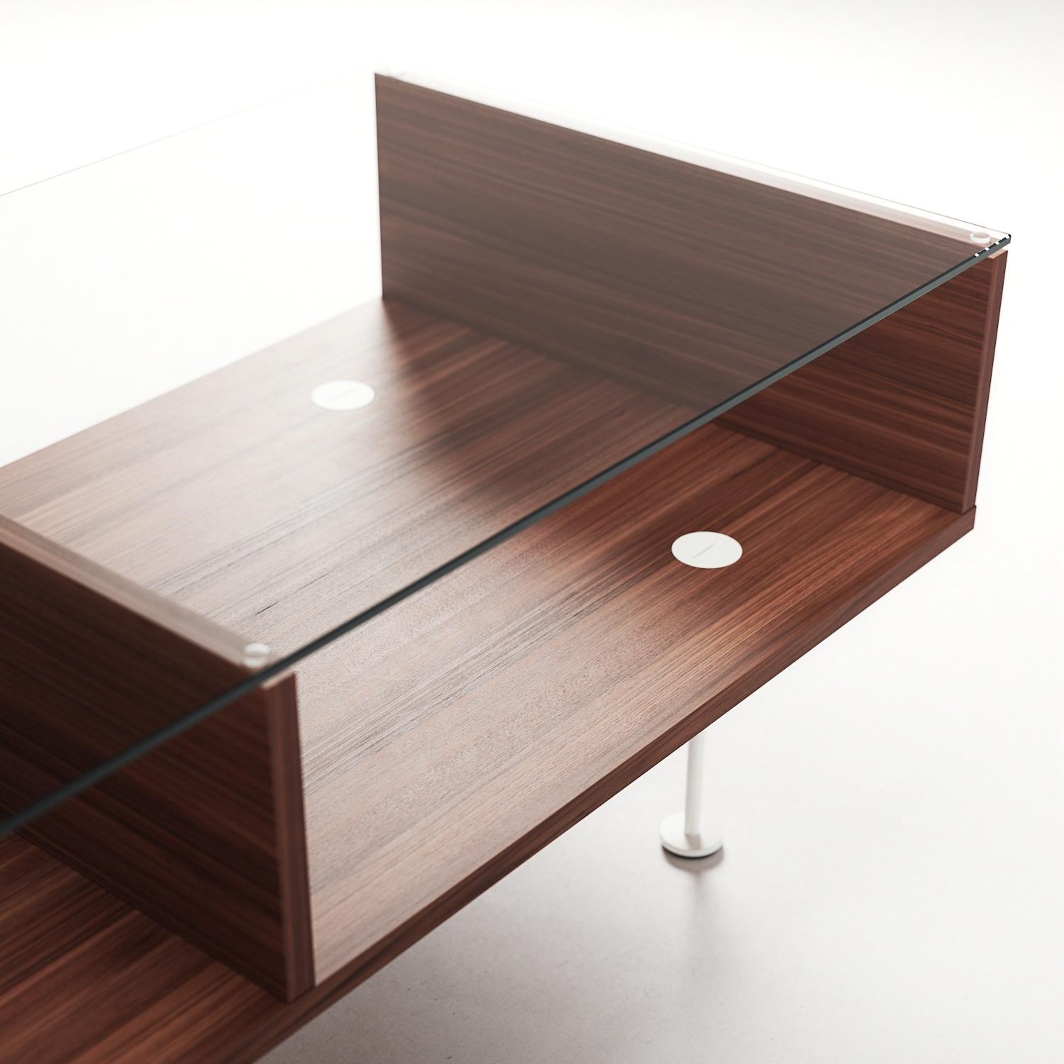 Decotique Vogue Sofabord 45x165 Valnød/Hvidt