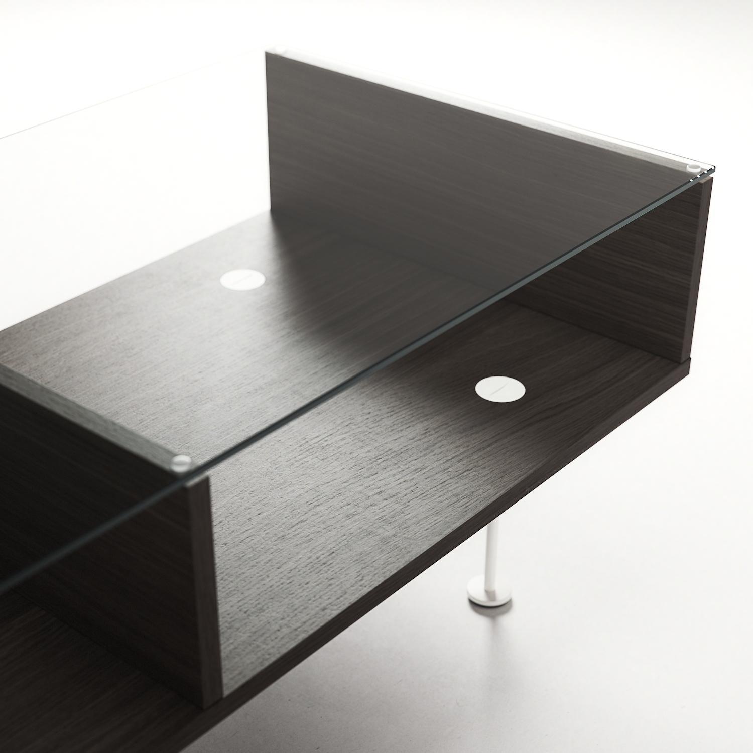 Decotique Vogue Sofabord 45x165 Mørk Eg/Hvidt