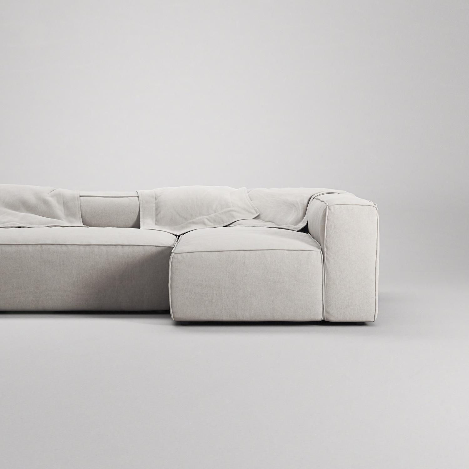 Decotique Grand 4-Personers Sofa Divan Højre Moonwhite