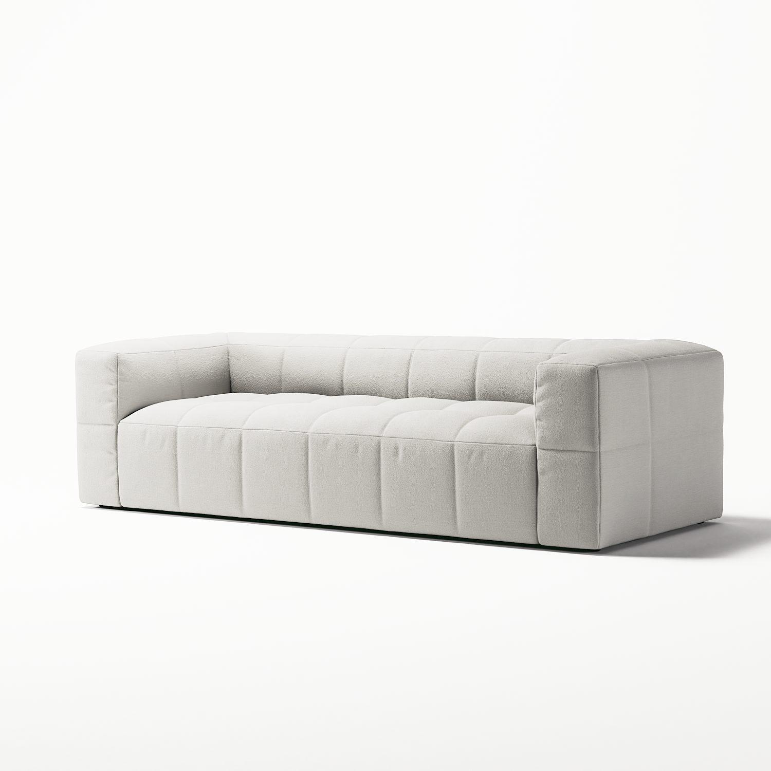 Decotique Mure 3-Personers Sofa Steam/Hvid