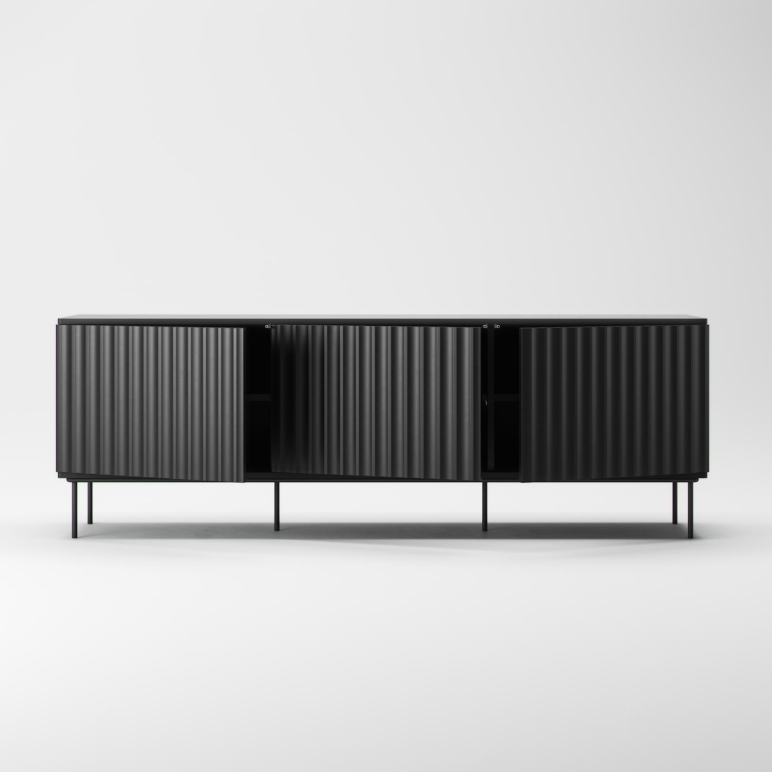 Decotique Wave TV Bænk 3D Antracit