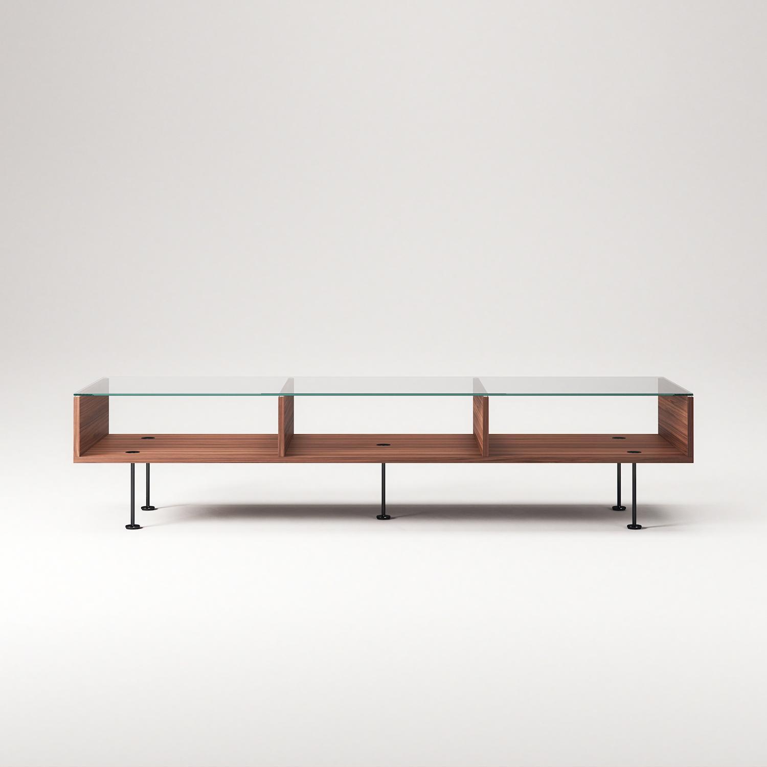 Decotique Vogue Sofabord 45x165 Valnød/Sort