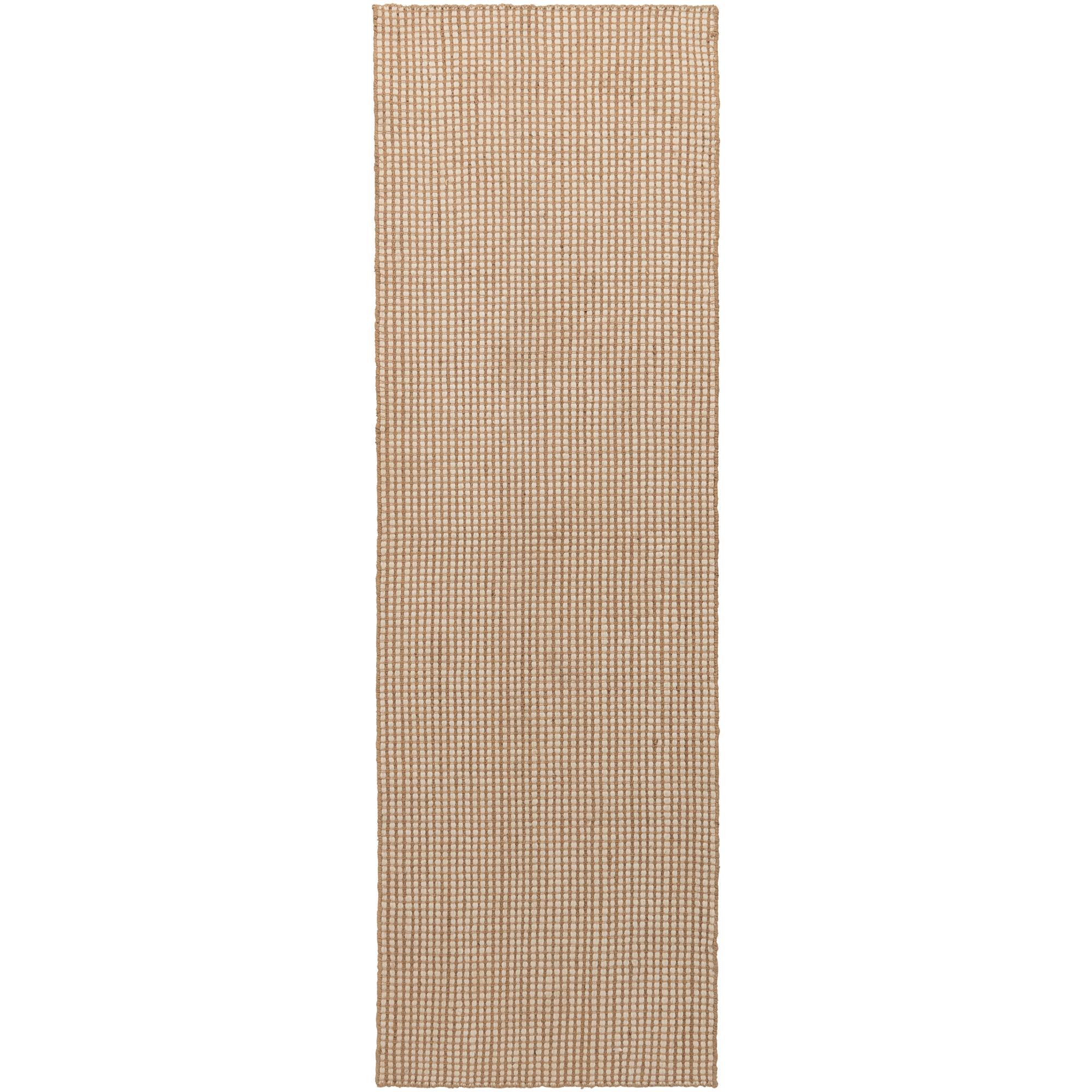 Decotique pilkullinen matto 75x250 luonnonvärinen