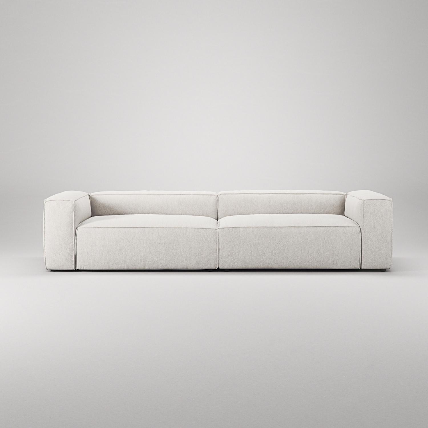 Decotique Grand 4-Personers Sofa Steam/Hvid