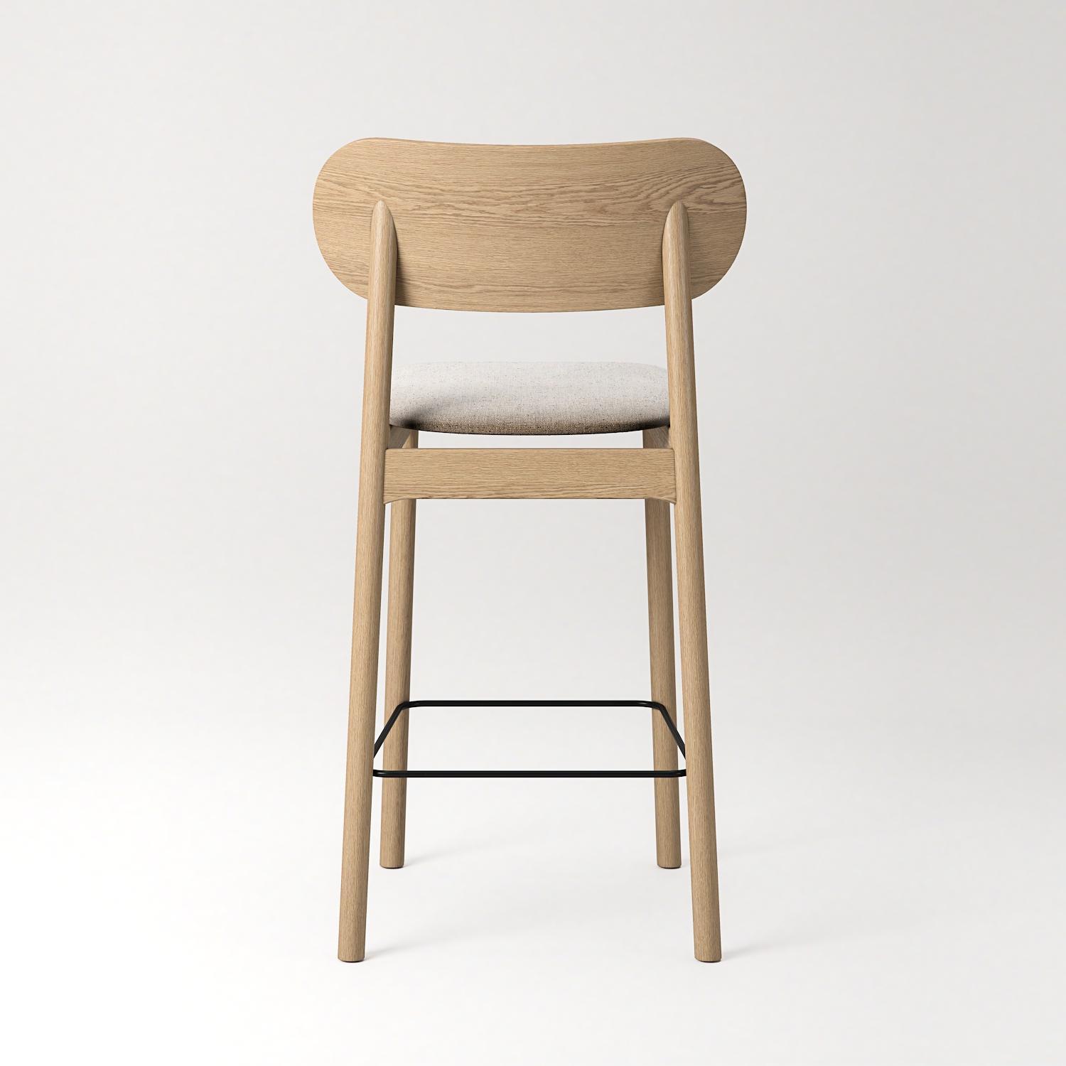 Decotique Elephant Barstol Naturligt Egetræ/Beige Breeze
