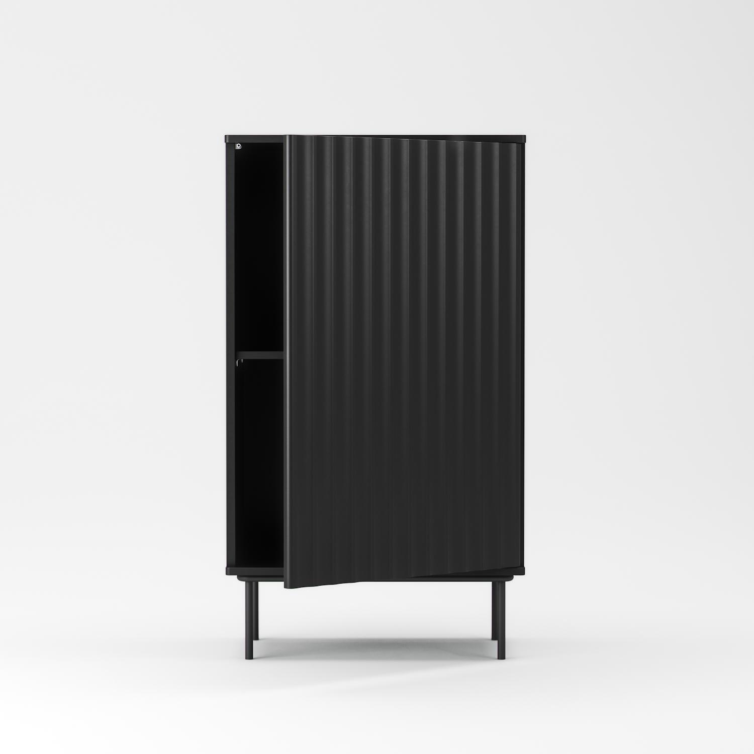 Decotique Wave Skab Med Dør Antracit