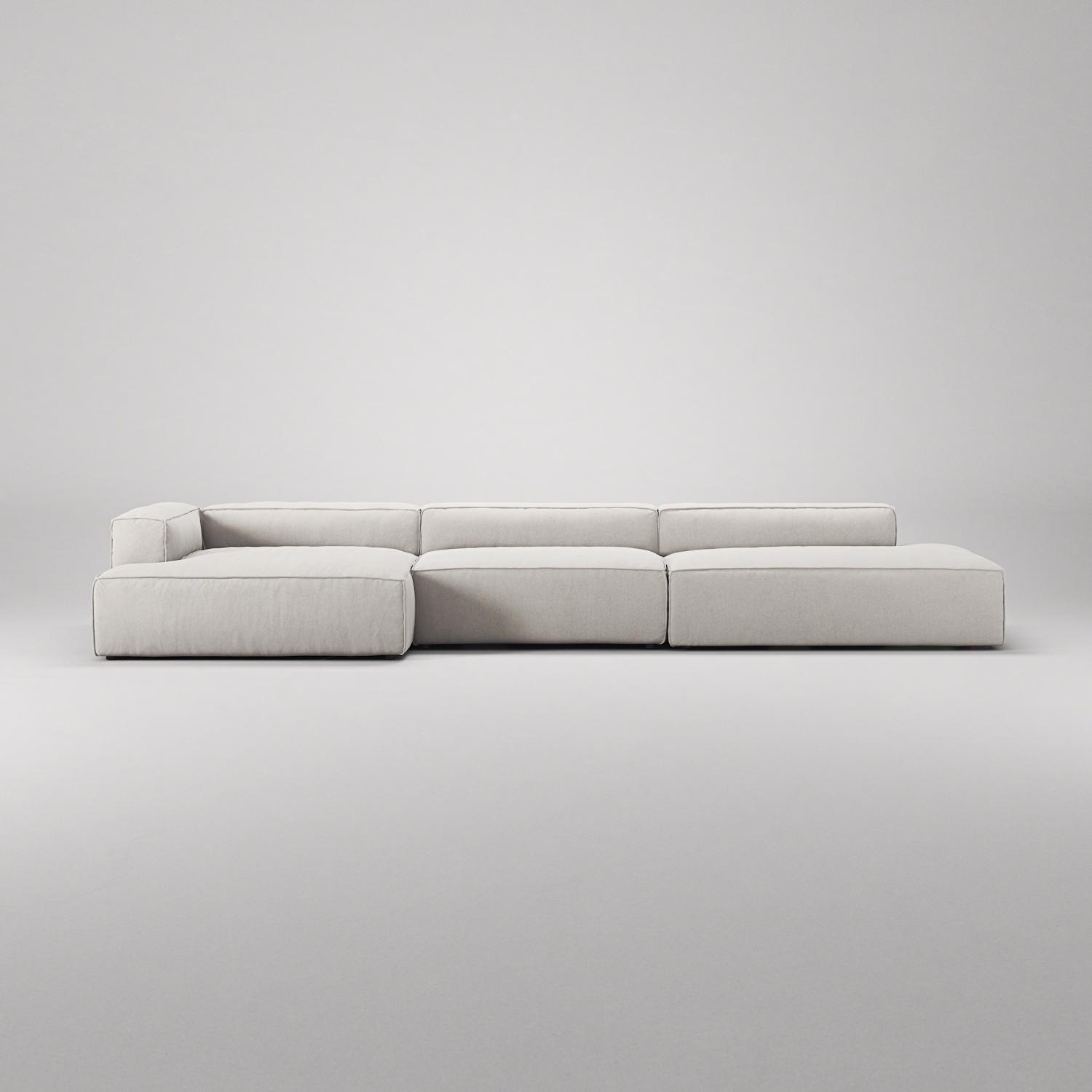 Decotique Grand 5-Personers Sofa Åben Ende Højre Moonwhite