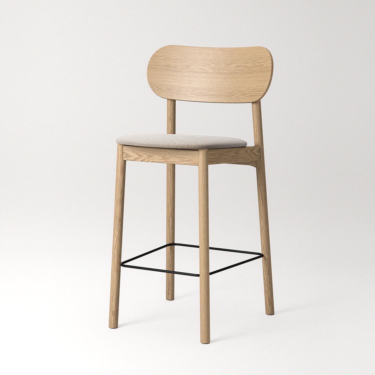 Decotique Elephant Barstol Naturligt Egetræ/Beige Breeze