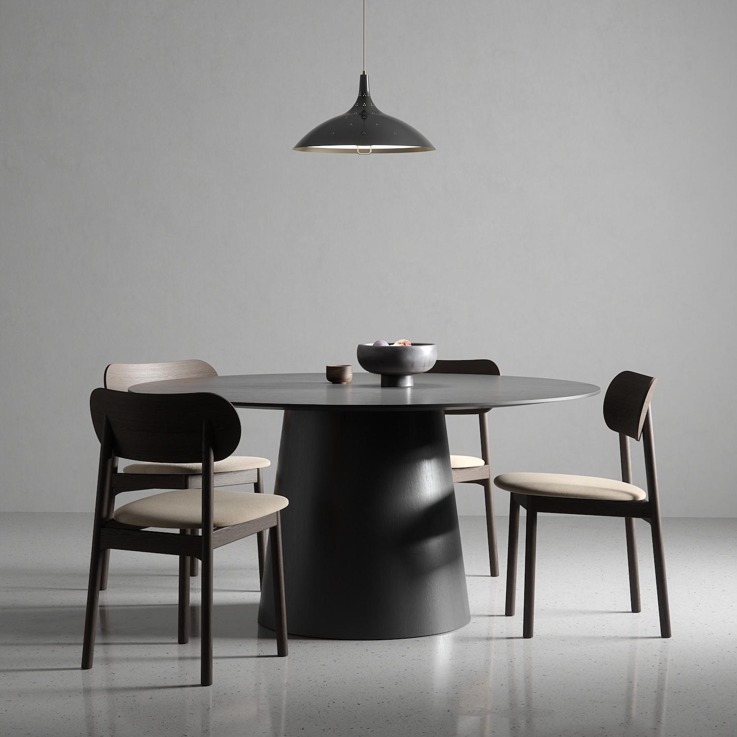 Decotique Elephant Spisebordsstol Mørkt Egetræ/Beige Fløjl