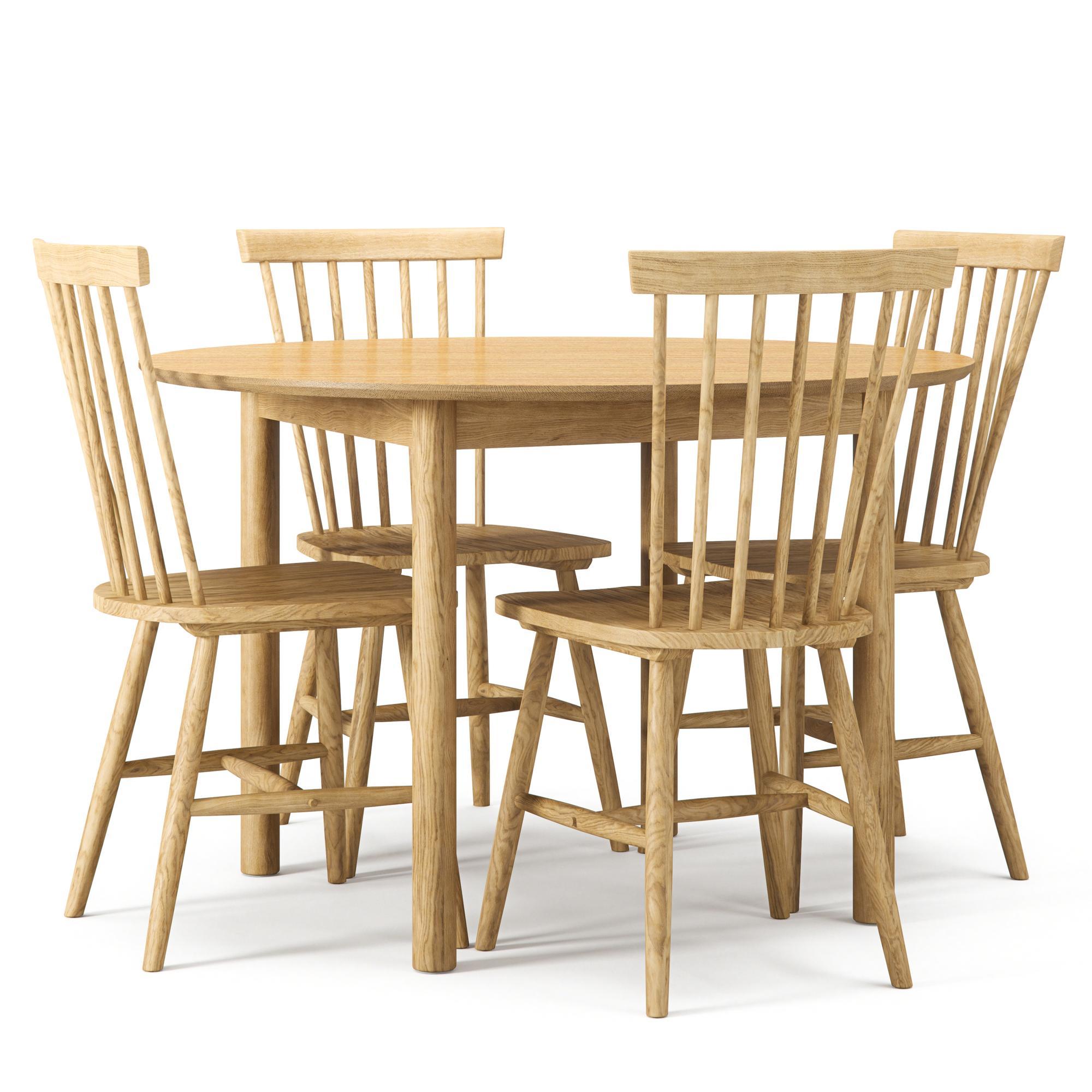 Department Holz Esstisch Set Eiche