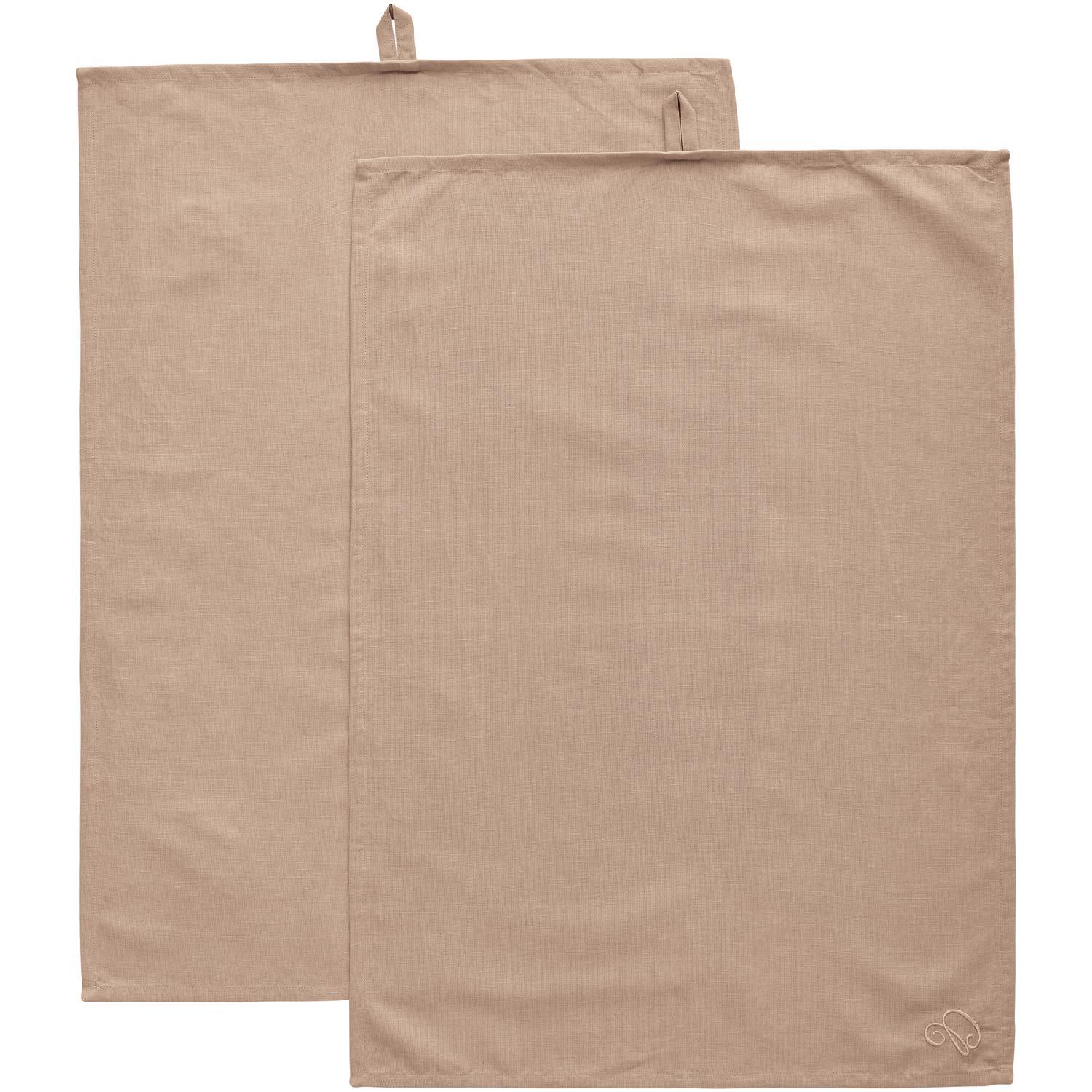 Decotique Sienna Tea Towel 50x70 Set of 2 Taupe