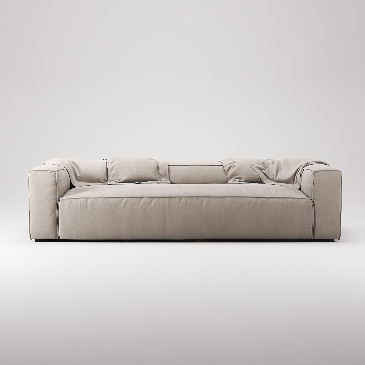 Decotique Grand 3-Personers Sofa Sandshell/Beige