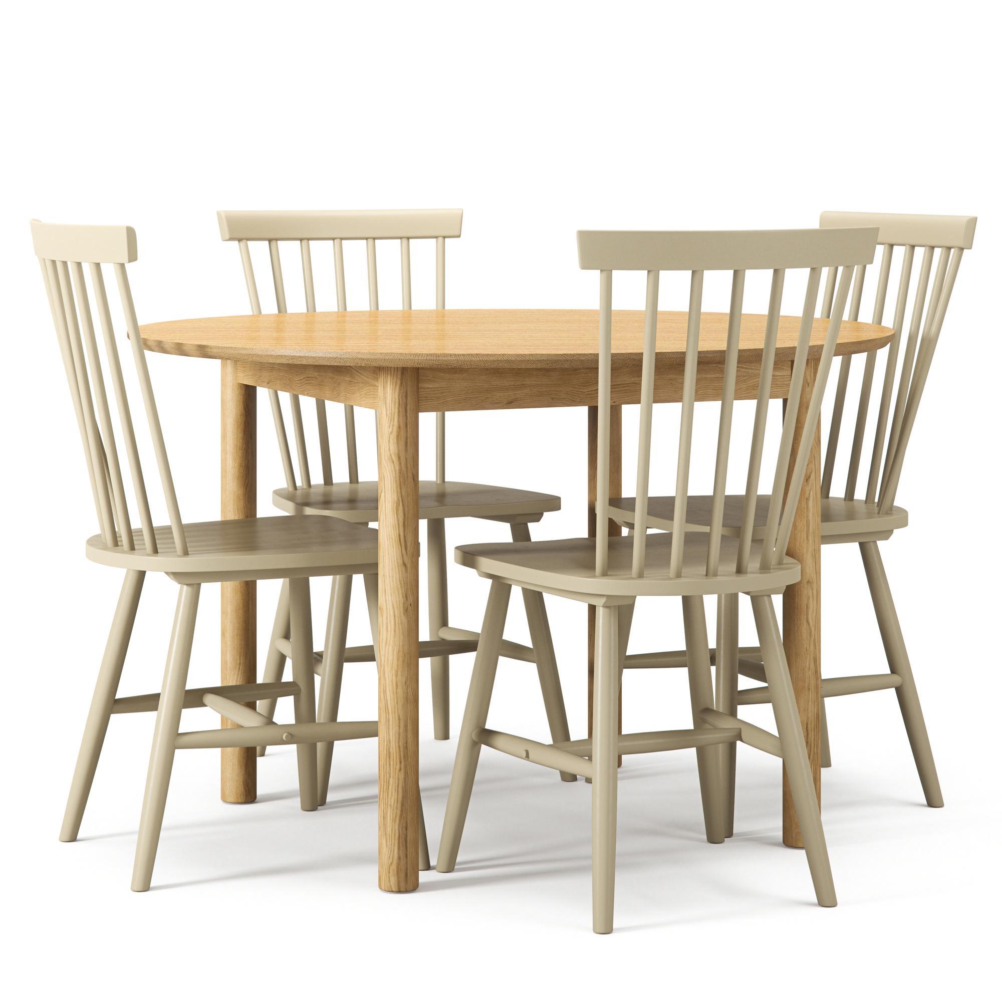 Department Eettafelset Wood Eiken/greige