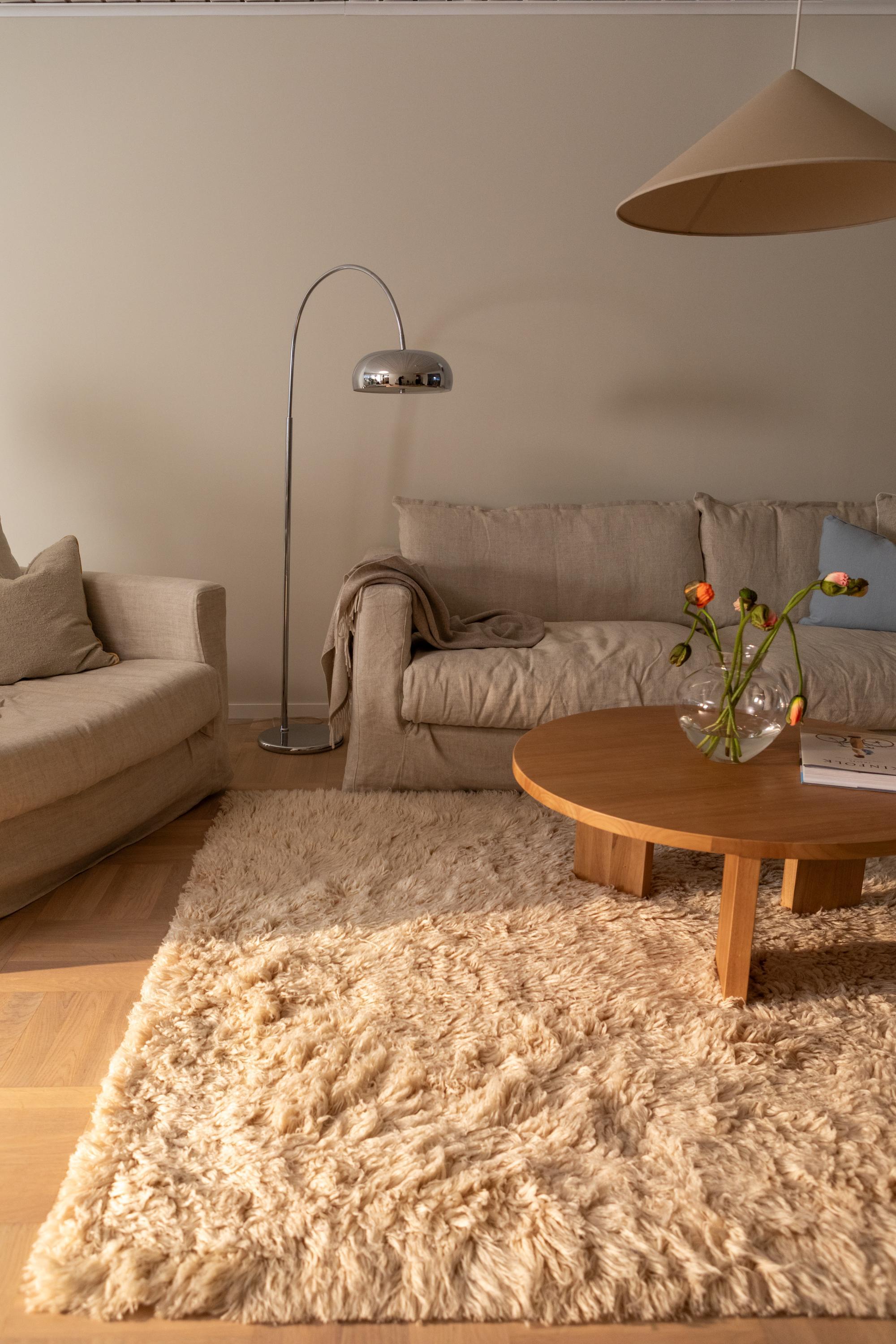 Decotique Shaggy Gulvtæppe 250x350 Mørk Beige