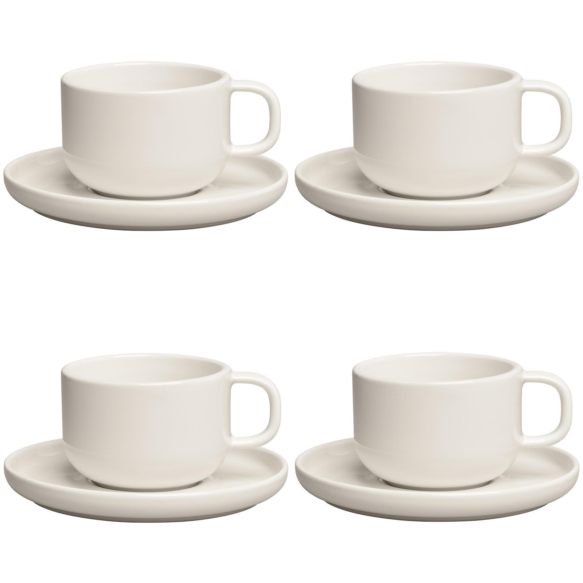 Decotique BON Teetasse Set Aus 4 Elfenbein
