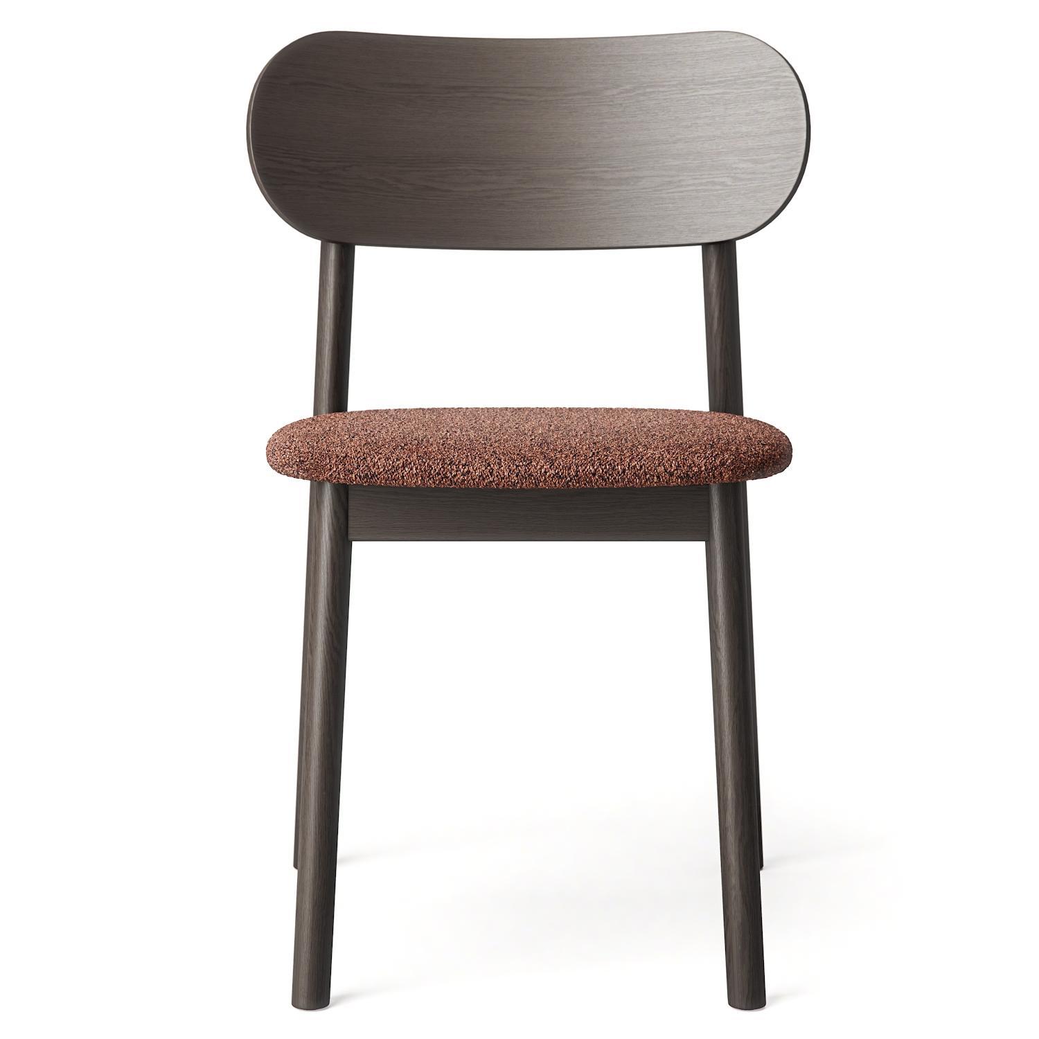 Decotique Elephant Spisebordsstol Mørkt Egetræ/Rustfarvet Bouclé