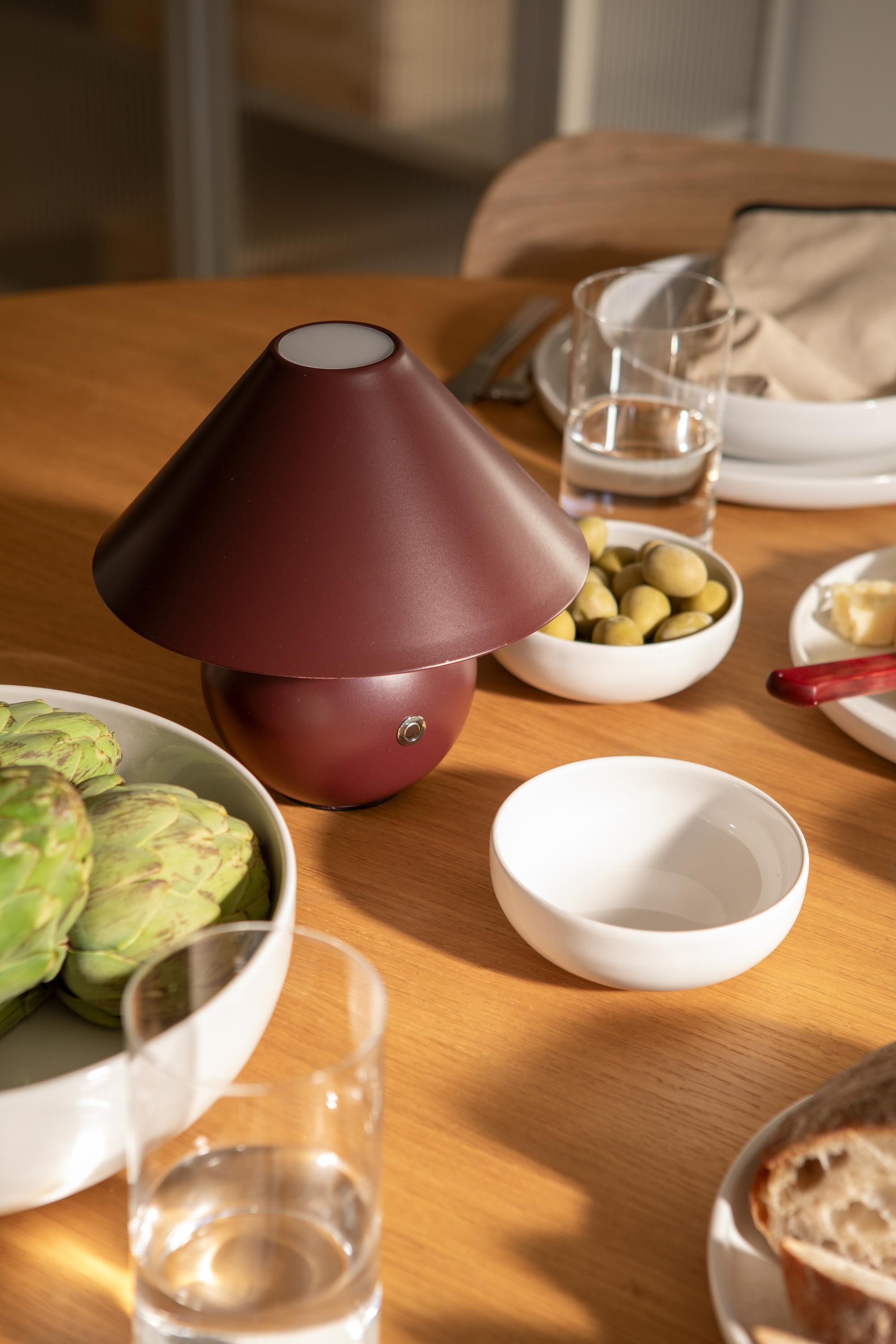 Decotique Cosmo Transportabel Lampe Burgundy
