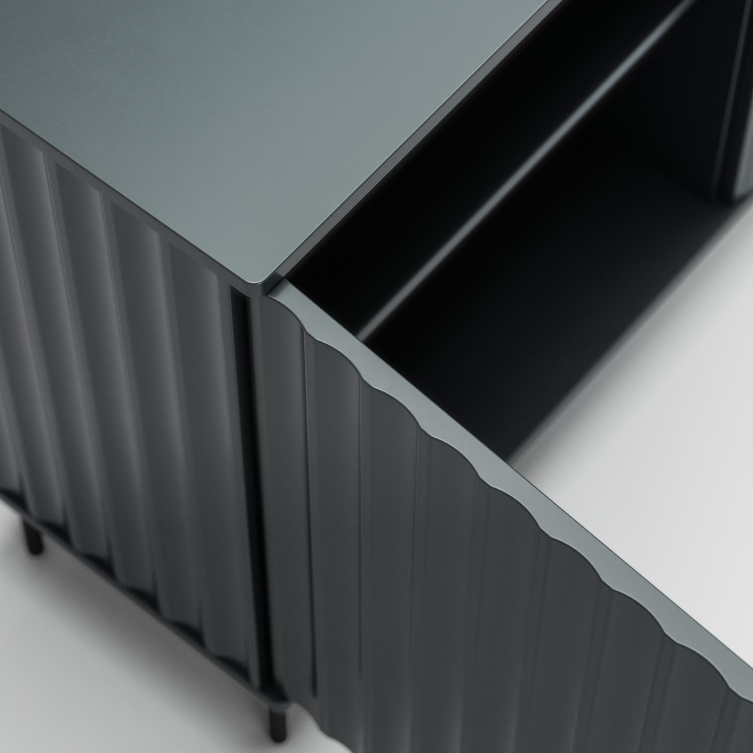 Decotique Wave TV Bænk 3D Grå