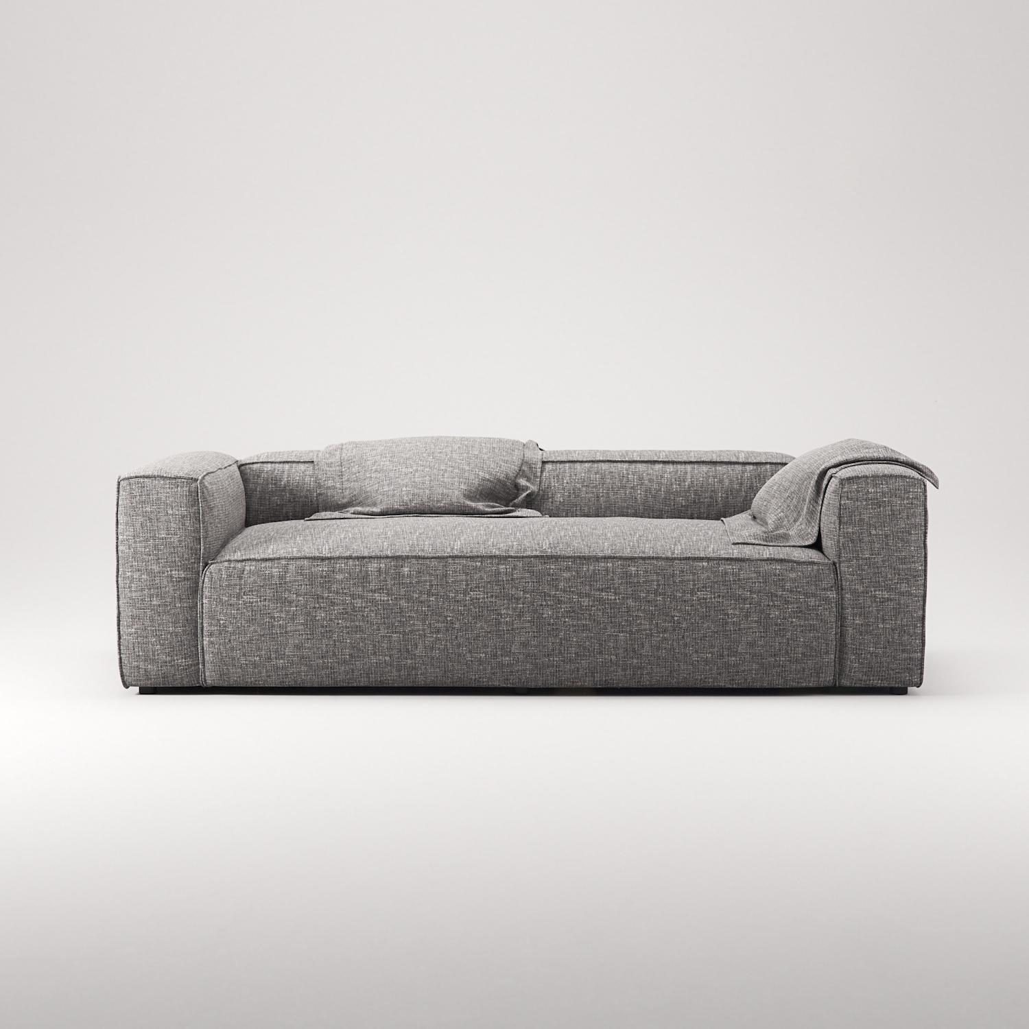 Decotique Grand 2-Personers Sofa Grå Marmor