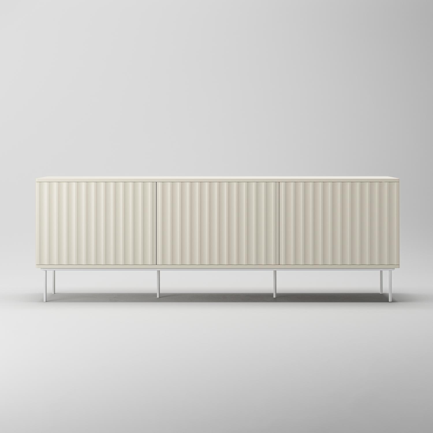 Decotique Wave TV Bænk 3D Creme