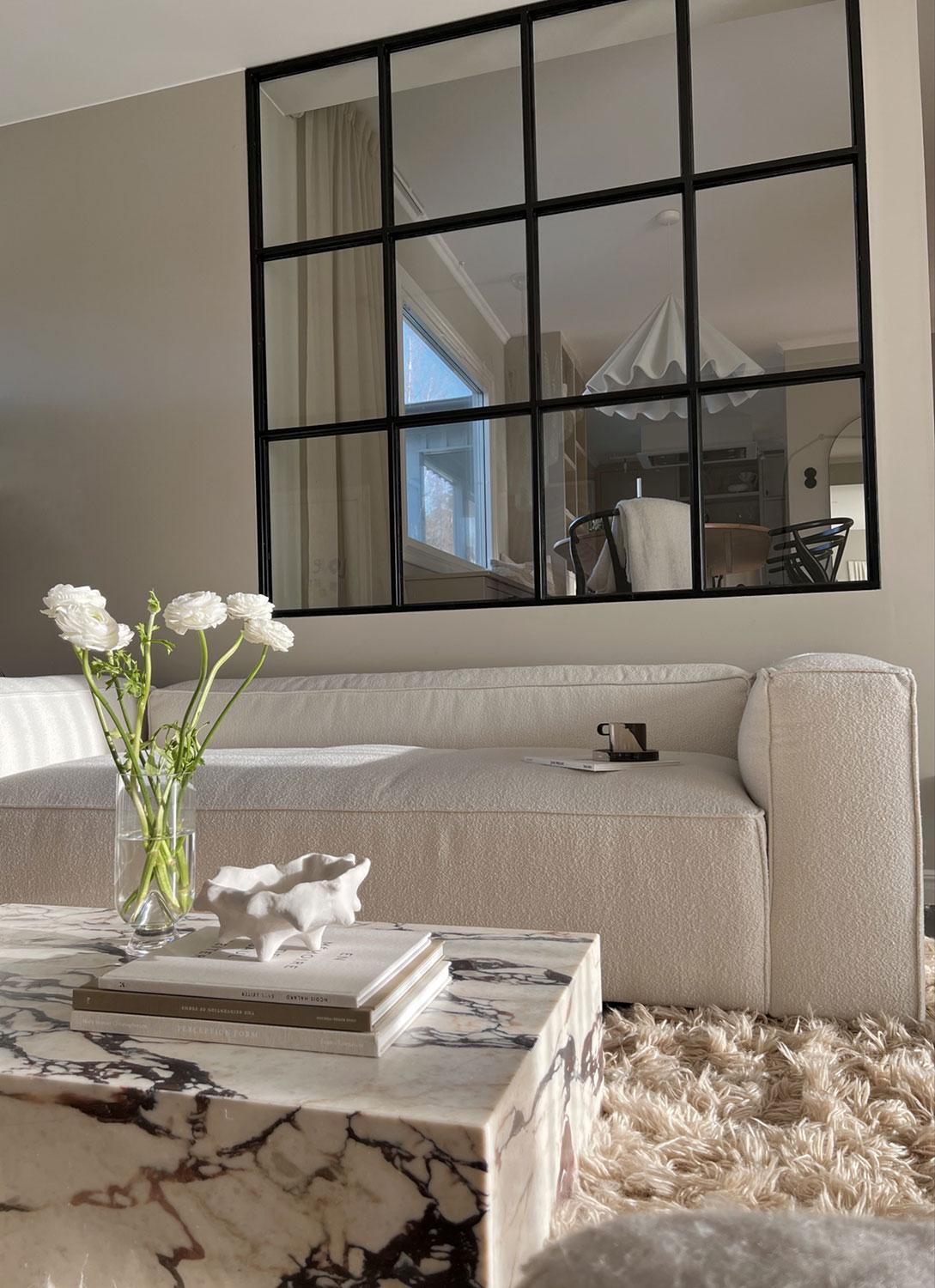 Decotique Grand 2-Personers Sofa Steam/Hvid