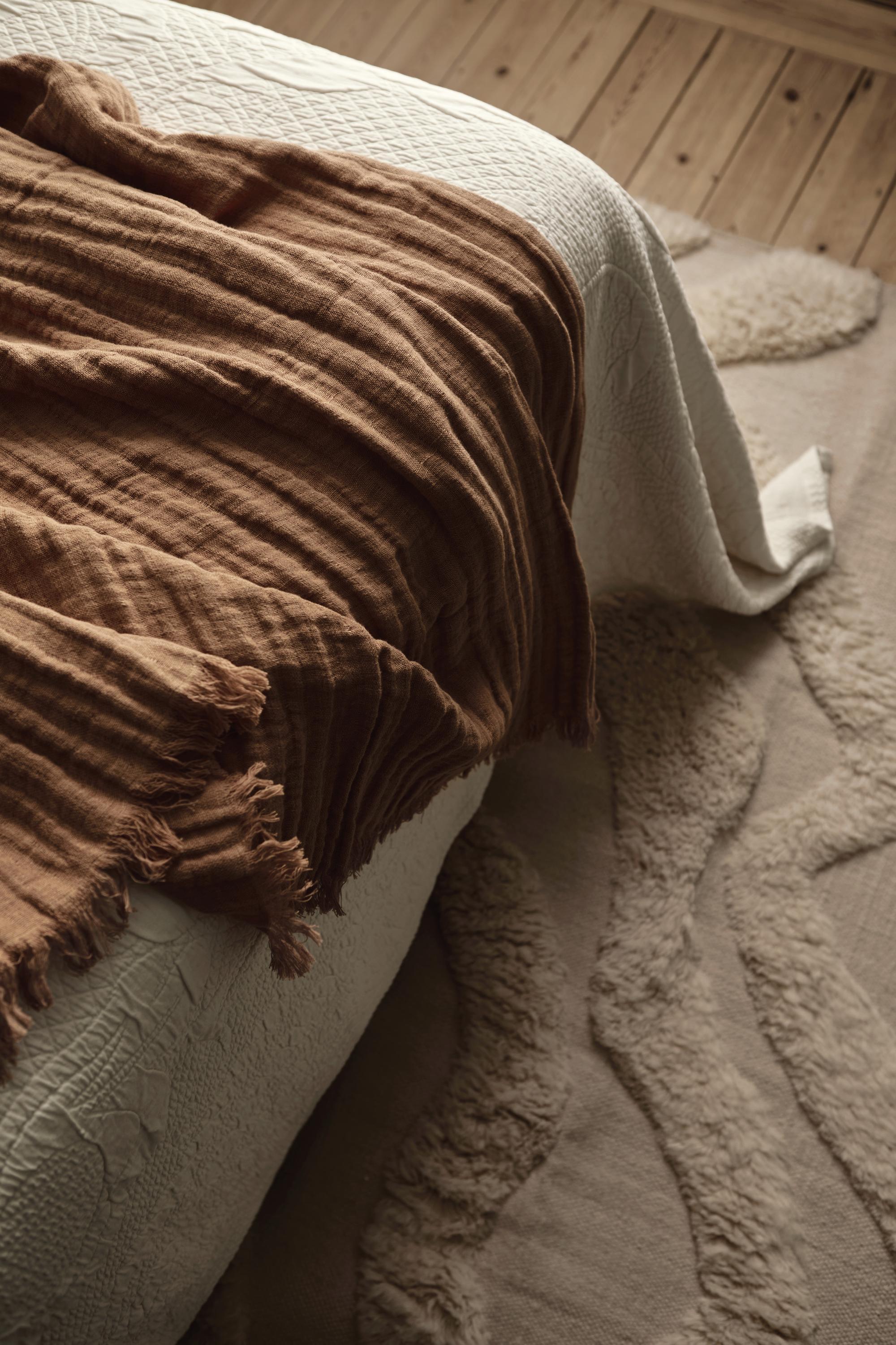 Decotique Crinkle Gulvtæppe 130x170 Lysebrun