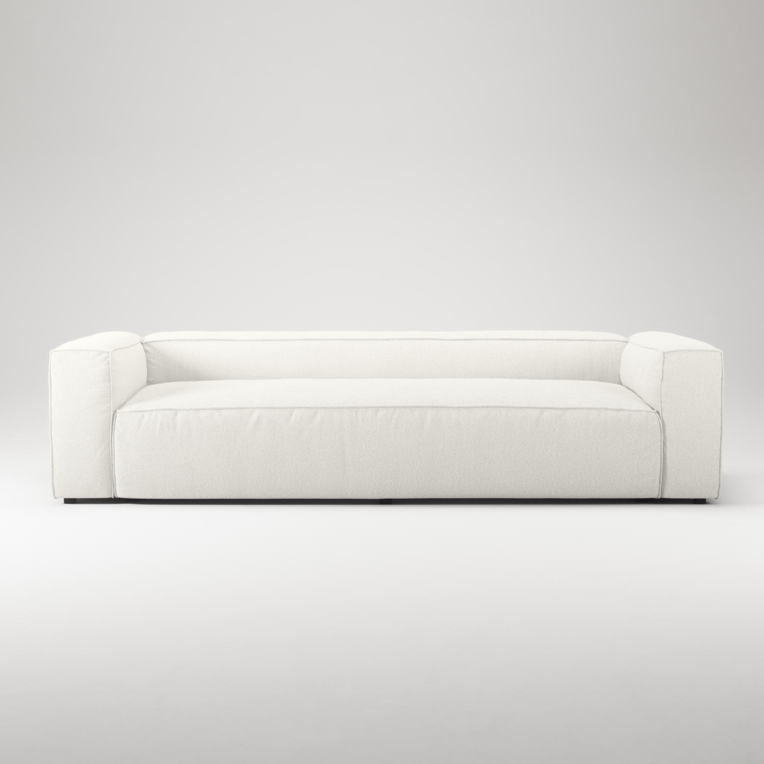 Decotique Grand 3-Personers Sofa Steam/Hvid
