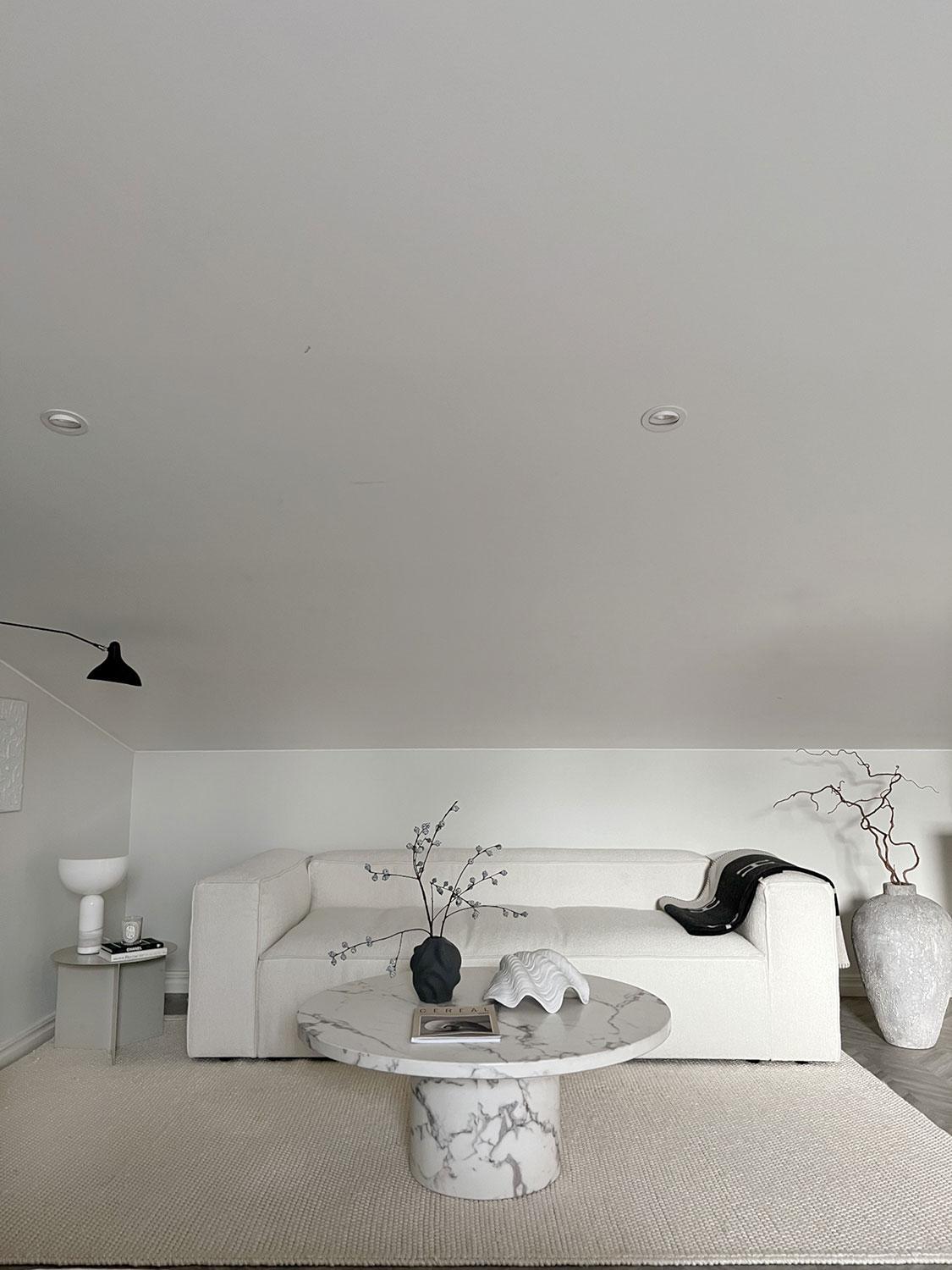 Decotique Grand 2-Personers Sofa Steam/Hvid
