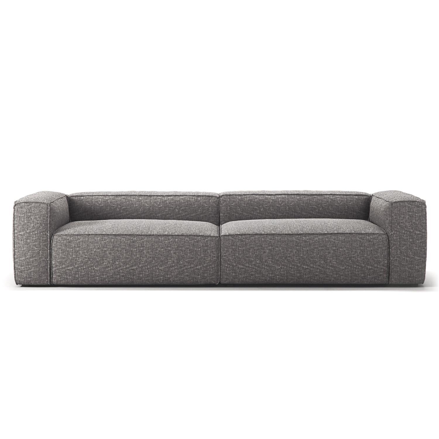 Decotique Grand 4-Personers Sofa Grå Marmor
