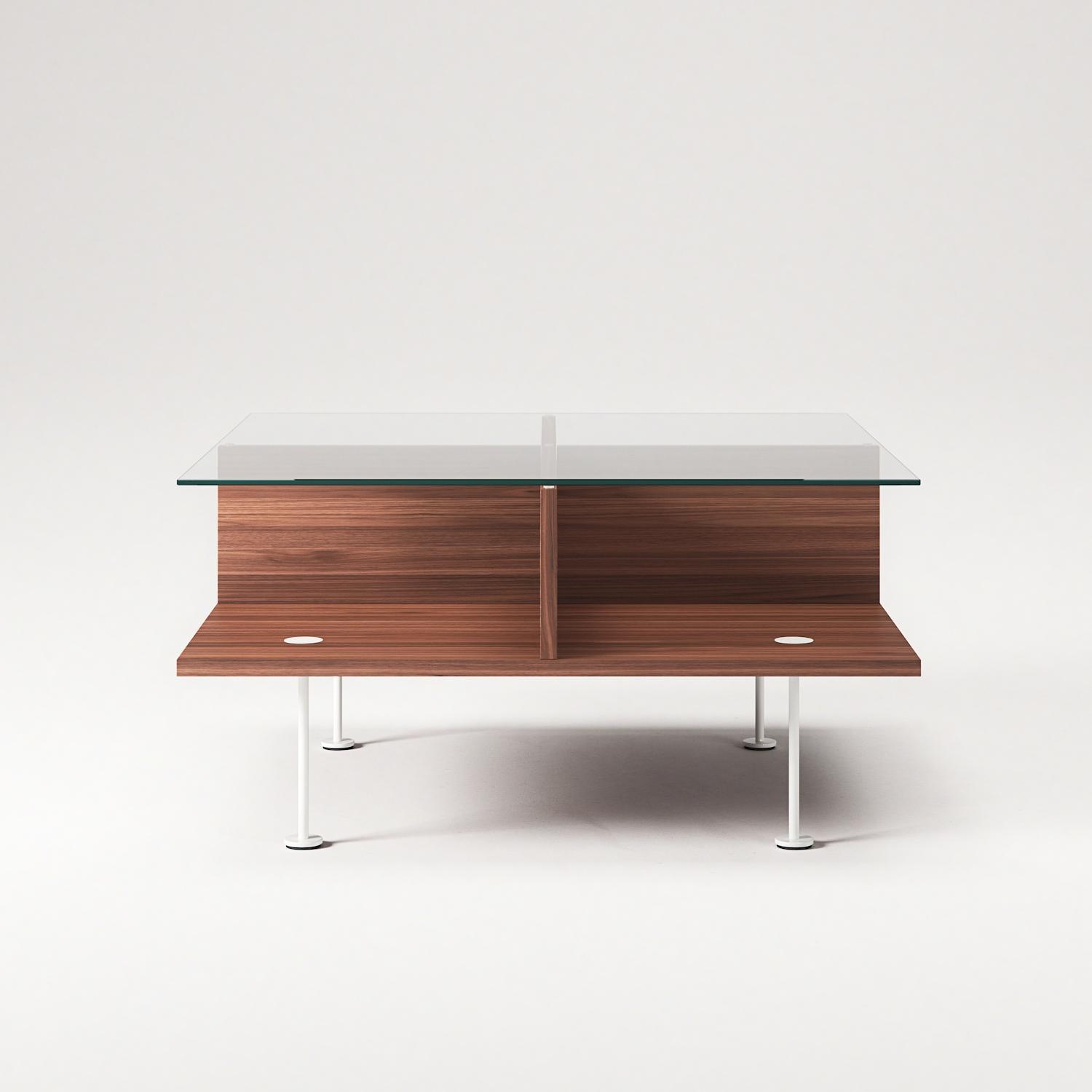 Decotique Vogue Sofabord 70x70 Valnød/Hvidt