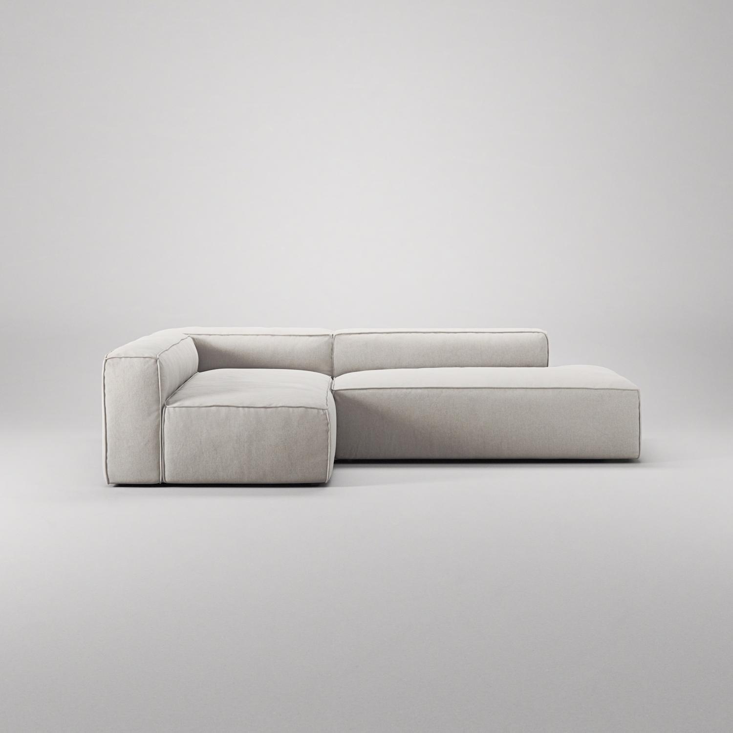 Decotique Grand 3-Personers Loungesofa Åben Ende Højre Moonwhite