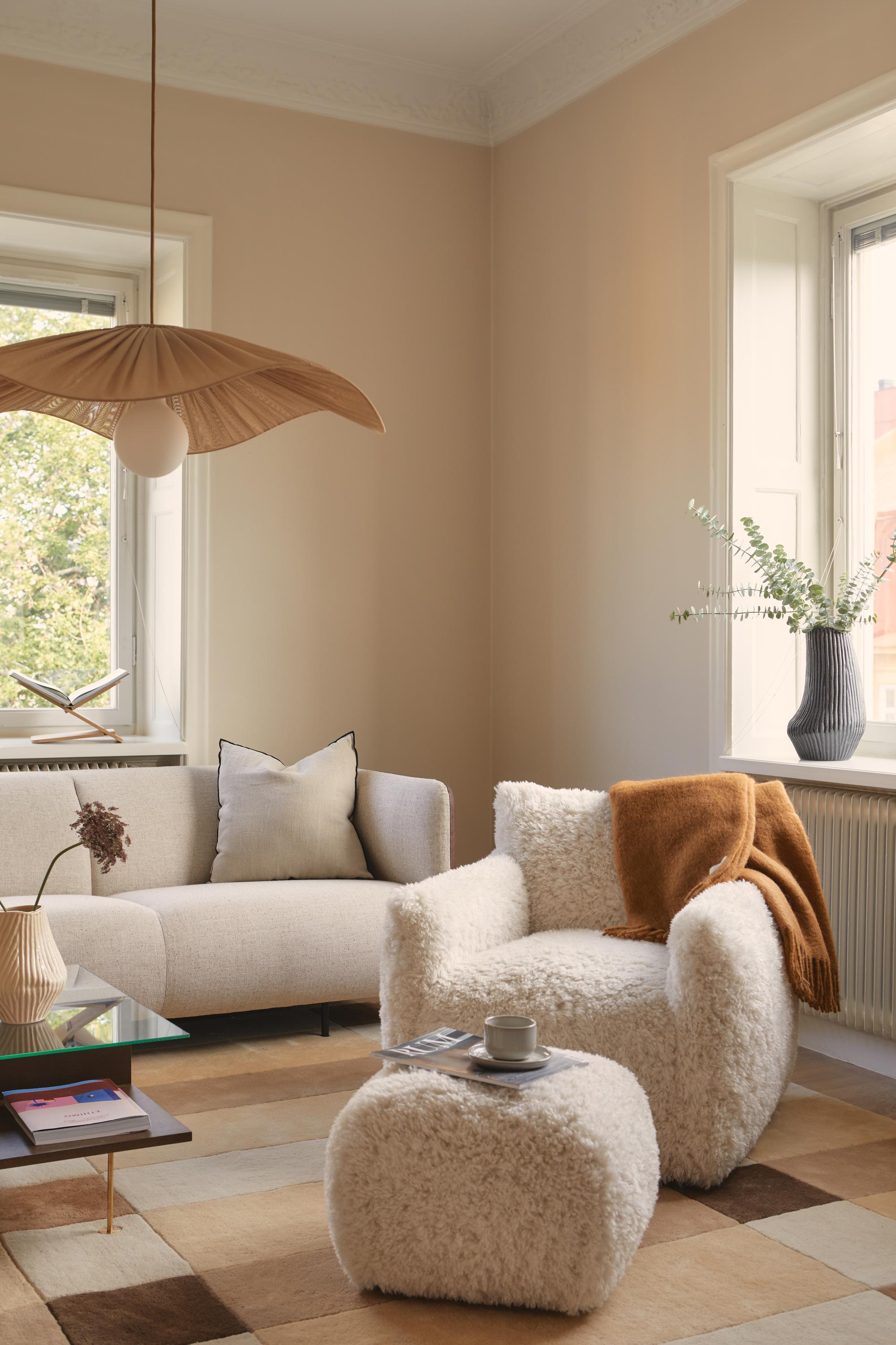 Decotique Checks Gulvtæppe 250x350 Beige