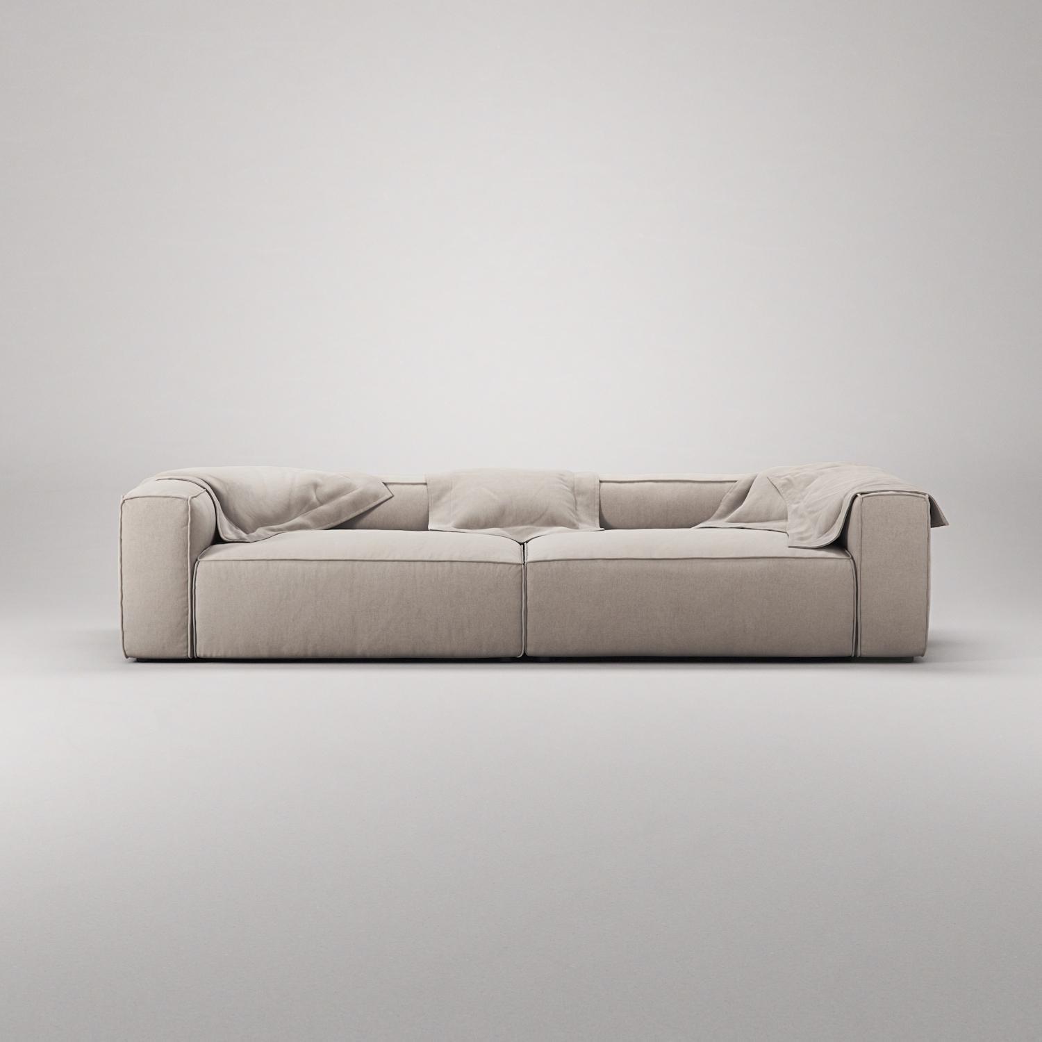 Decotique Grand 4-Personers Sofa Sandshell/Beige