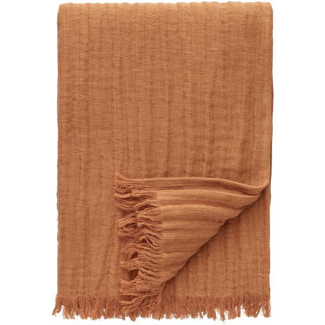 Couvre-lit Froissé Decotique 130x170 Marron Clair
