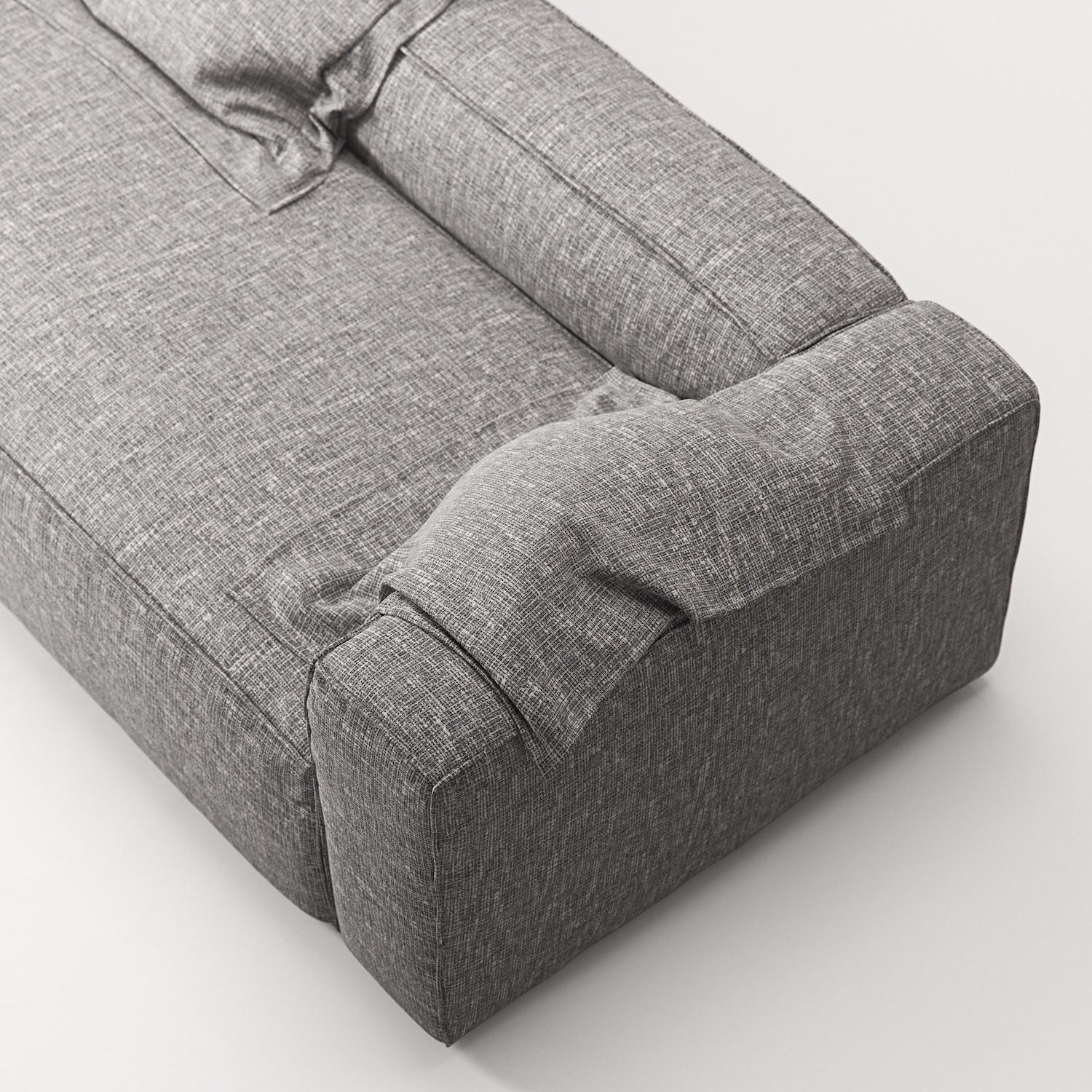 Decotique Grand 2-Personers Sofa Grå Marmor