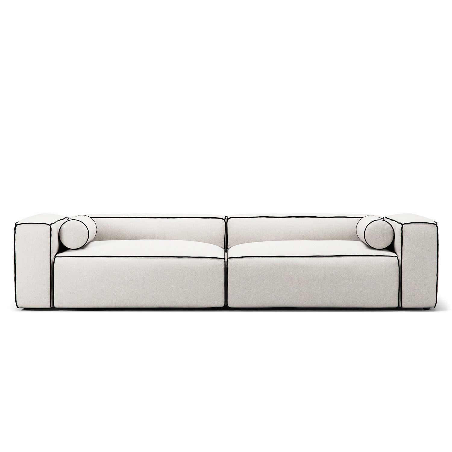Decotique Grand Hue 4-Personers Sofa Steam/Hvid/Grafitgrå