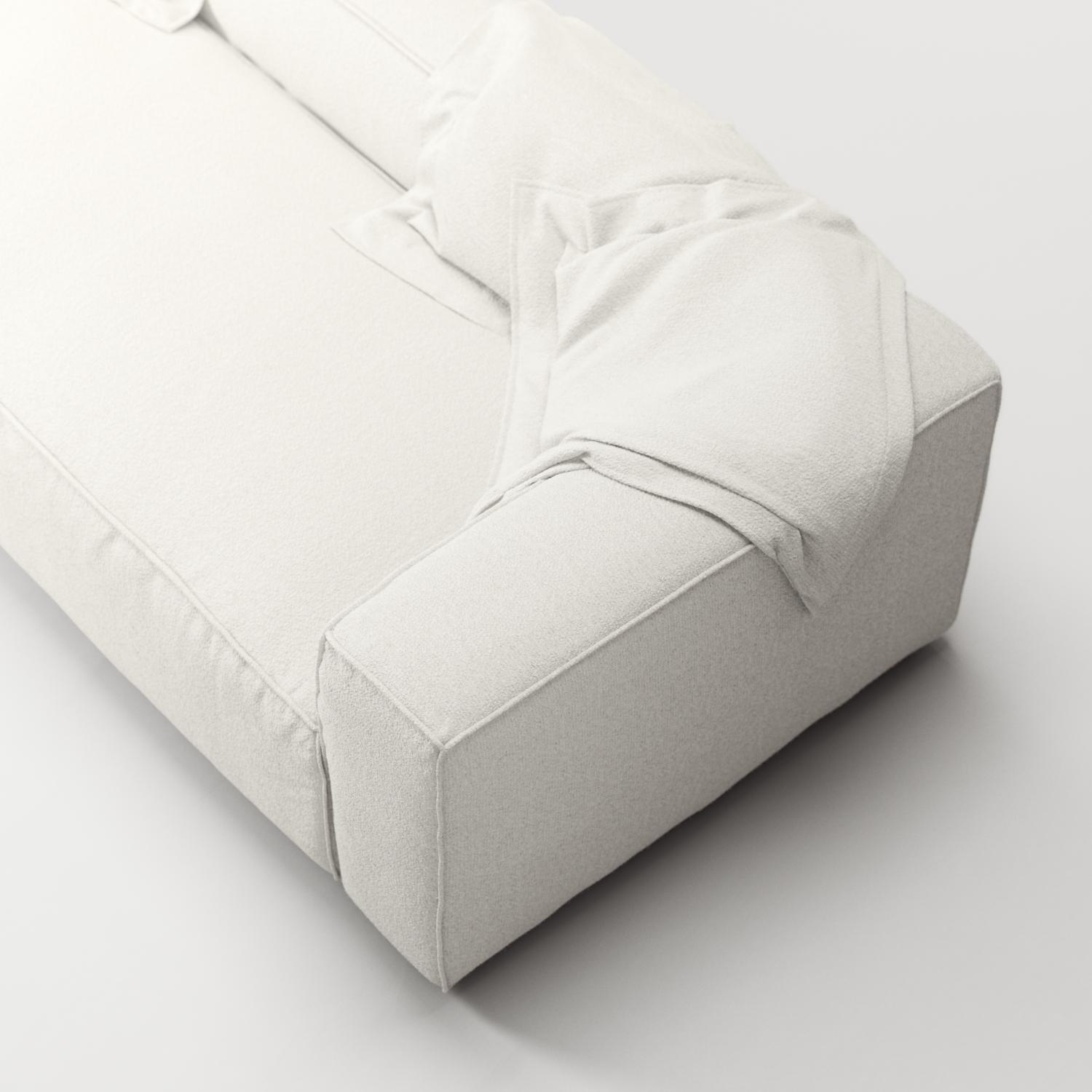 Decotique Grand 3-Personers Sofa Steam/Hvid