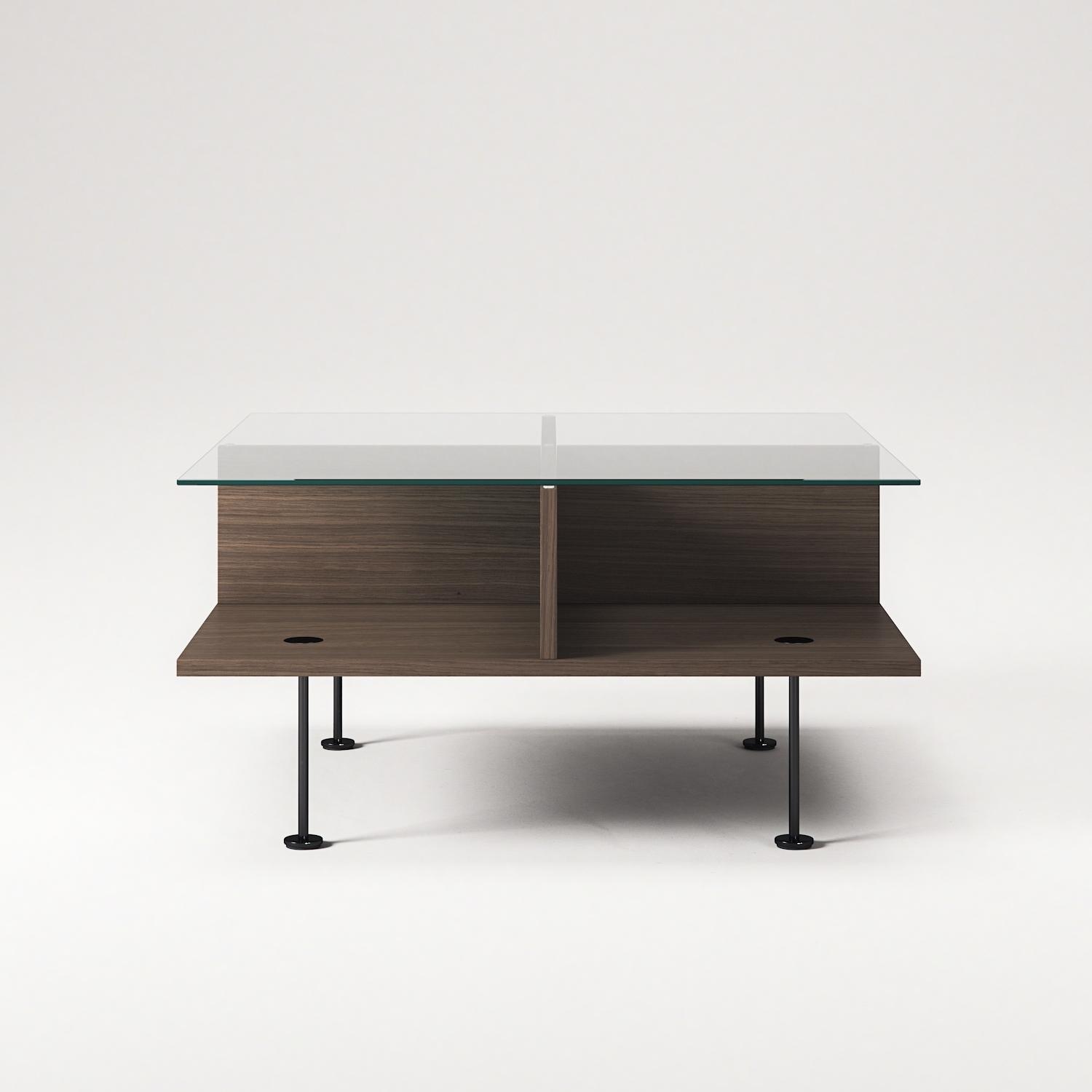 Decotique Vogue Sofabord 70x70 Mørk Eg/Sort