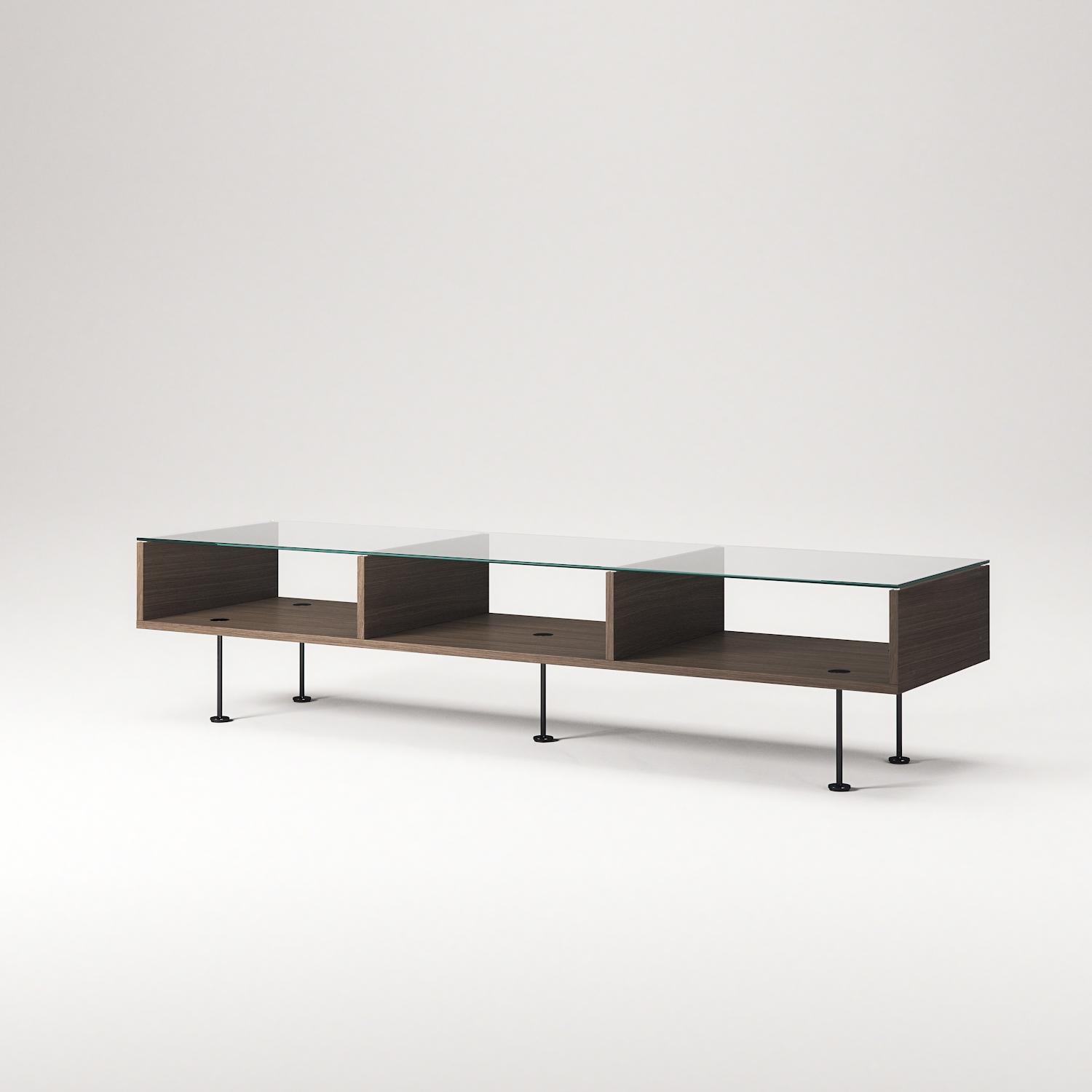 Decotique Vogue Sofabord 45x165 Mørk Eg/Sort
