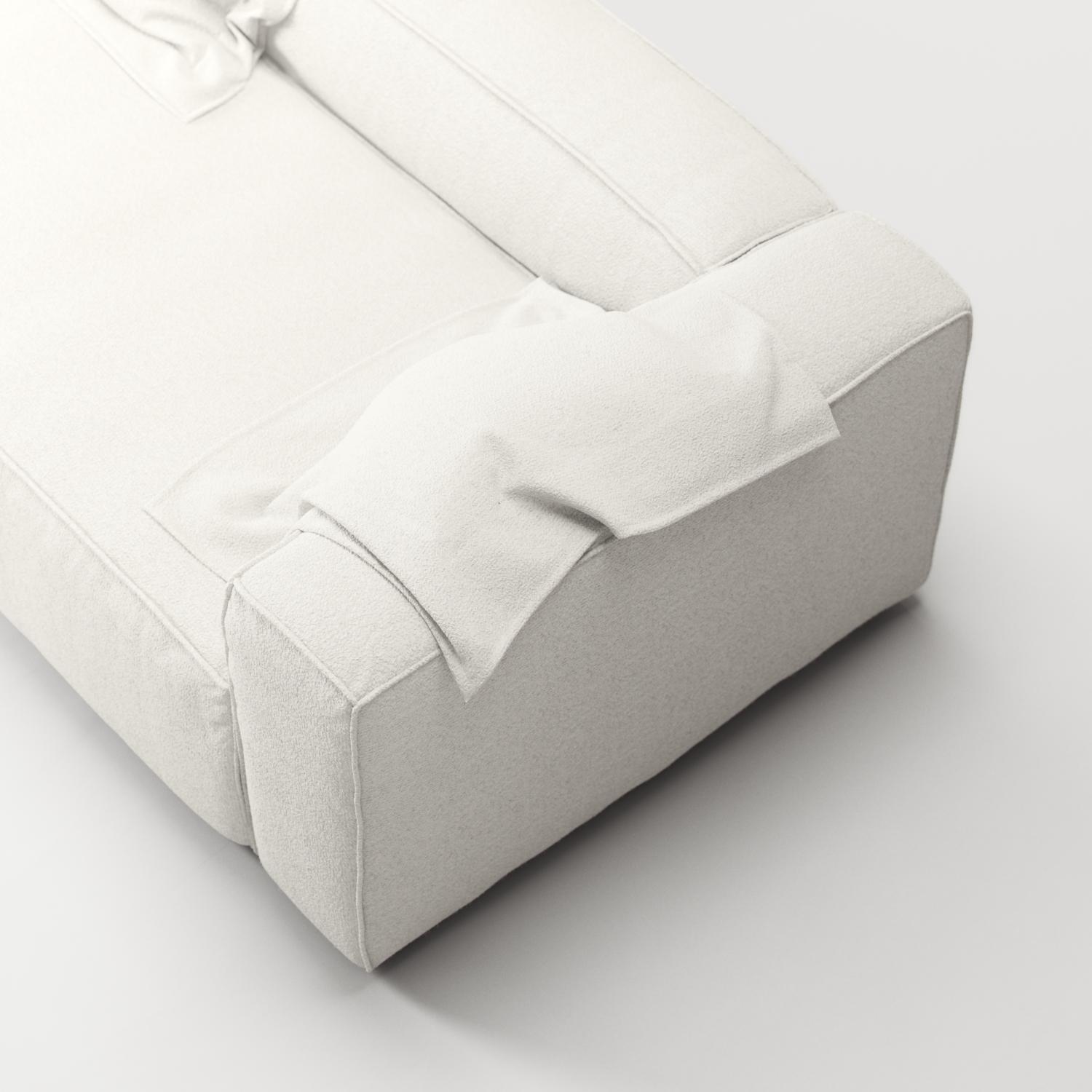 Decotique Grand 2-Personers Sofa Steam/Hvid