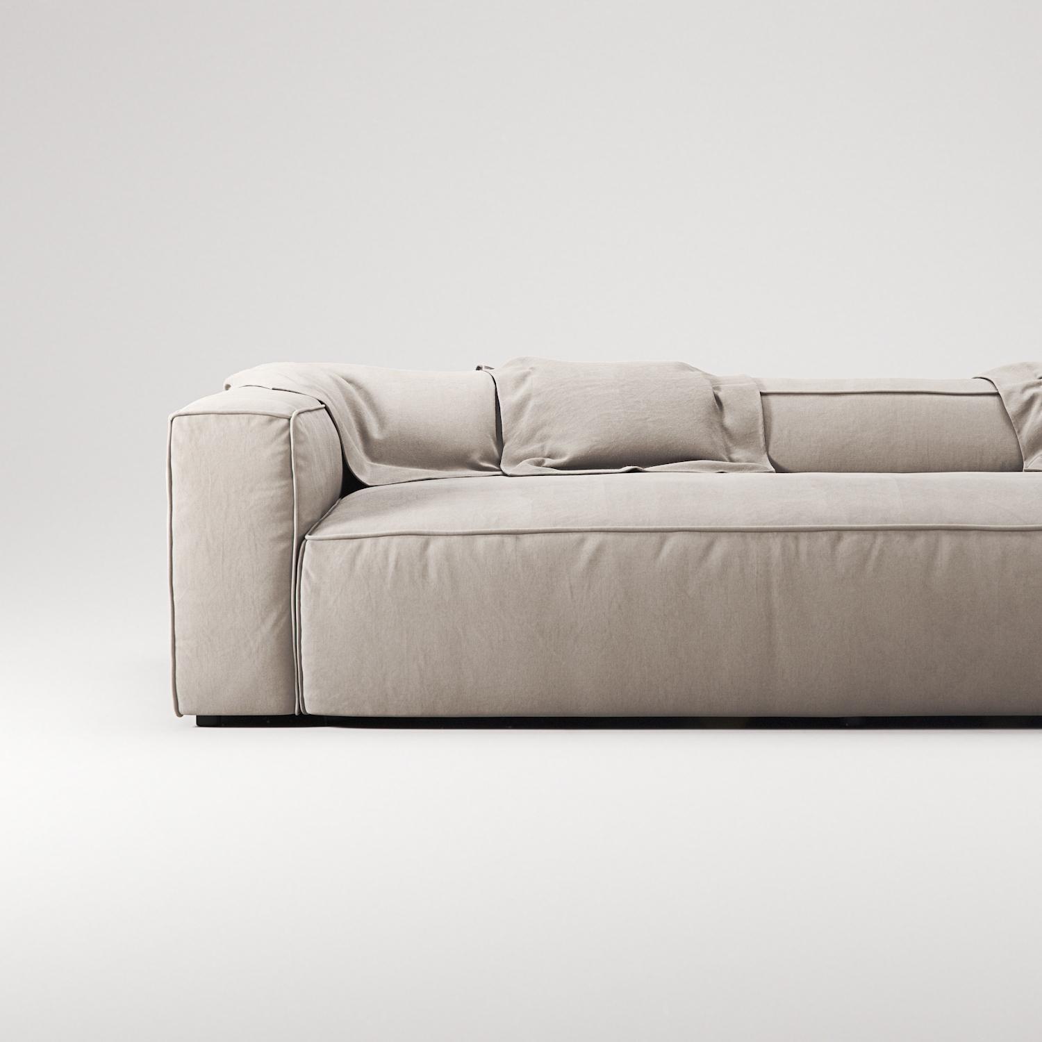 Decotique Grand 3-Personers Sofa Sandshell/Beige