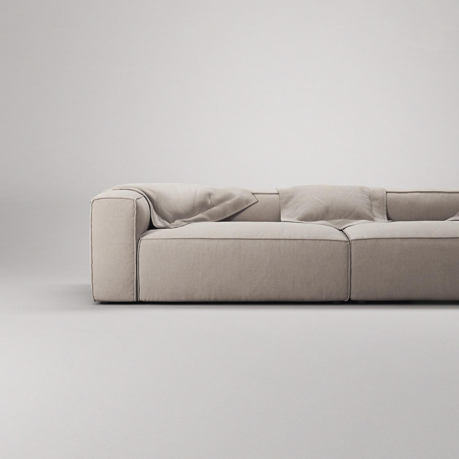 Decotique Grand 4-Personers Sofa Sandshell/Beige