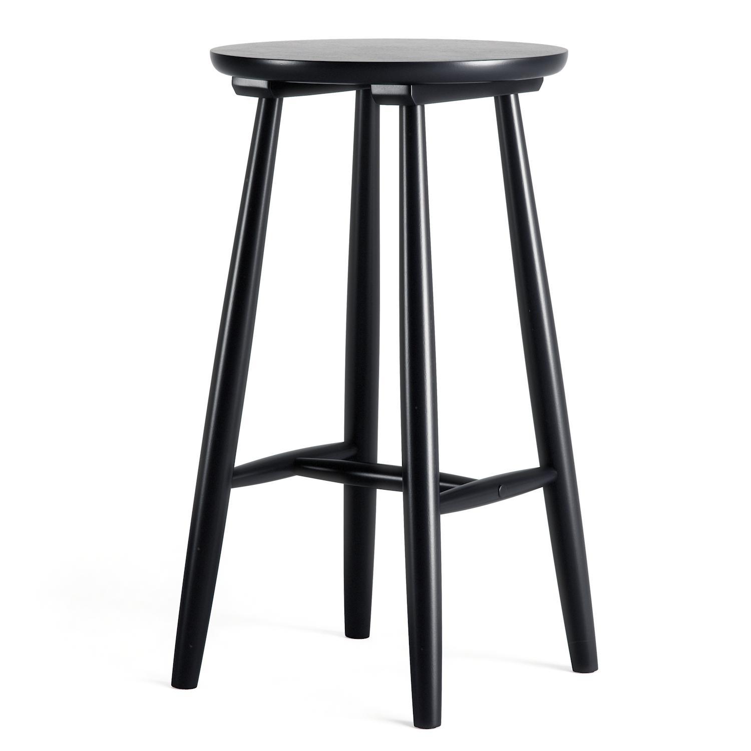 Taburete de Bar Department Wood H23 Negro