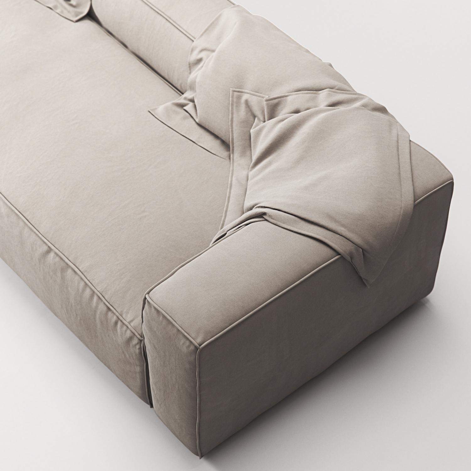 Decotique Grand 3-Personers Sofa Sandshell/Beige
