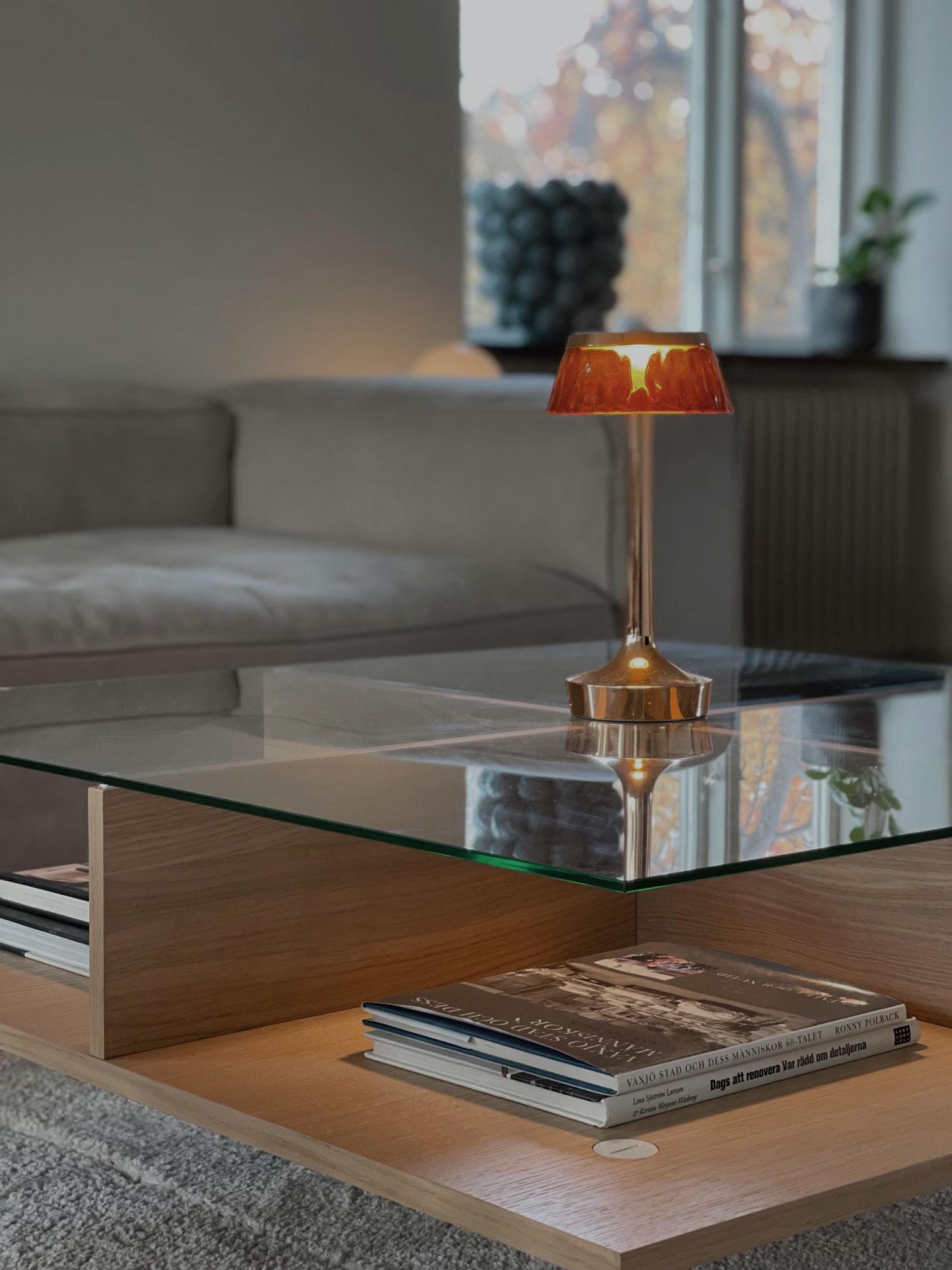 Decotique Vogue Sofabord 70x70 Mørk Eg/Hvidt