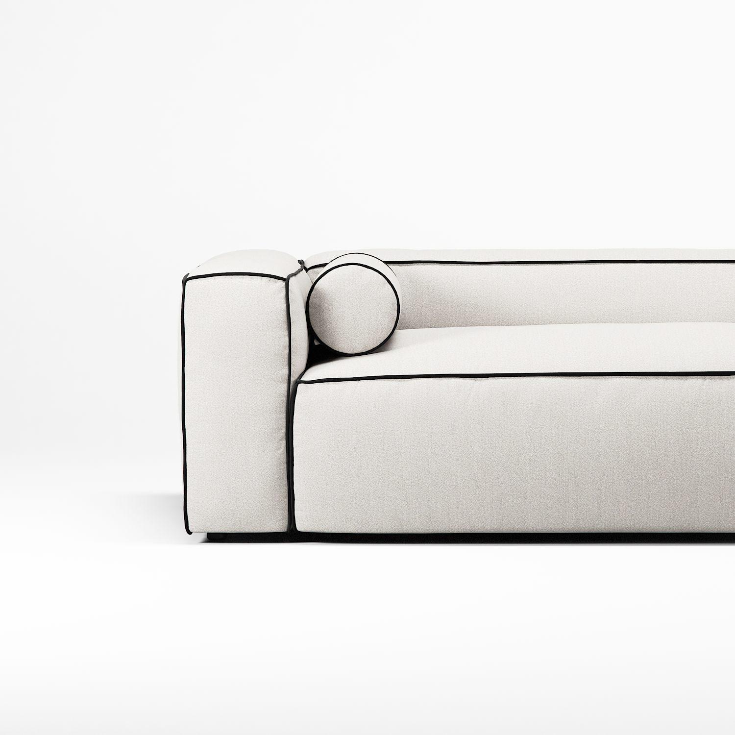Decotique Gar 3-Personers Sofa Steam/Hvid/Grafitgrå