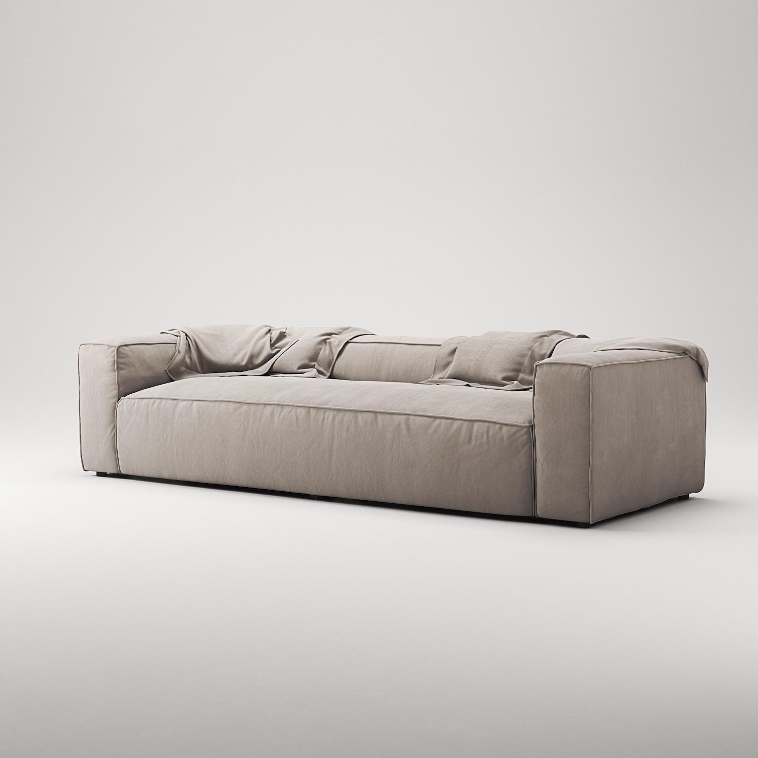Decotique Grand 3-Personers Sofa Sandshell/Beige