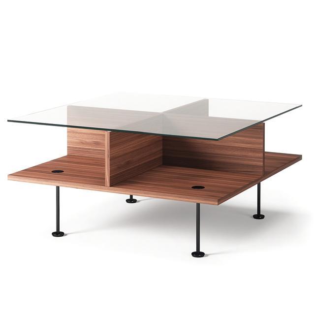 Decotique Vogue Salongbord 70×70 Valnøtt/ Sort
